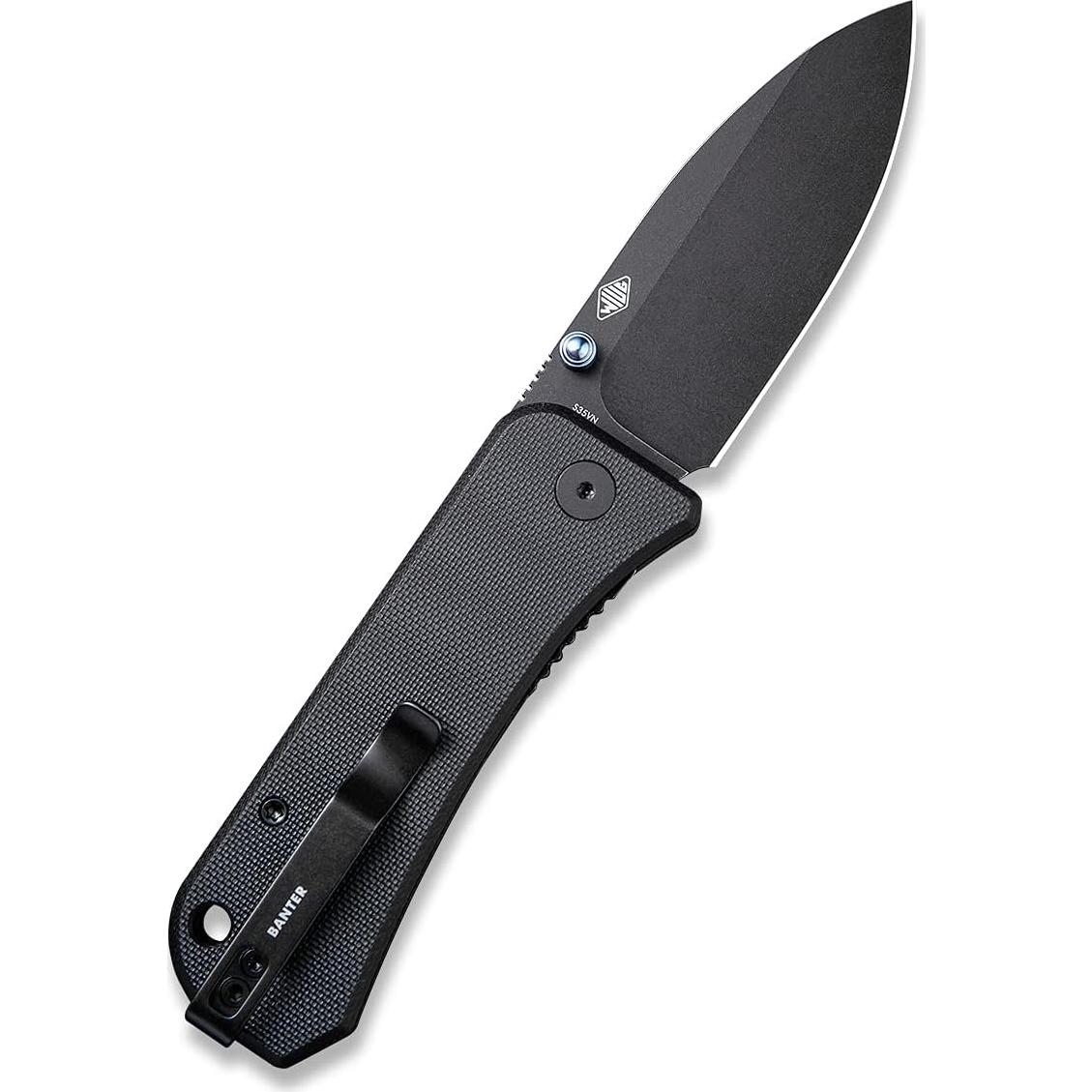 Cuchillo de bolsillo WeKnife Banter 7.37 cm S35VN Negro