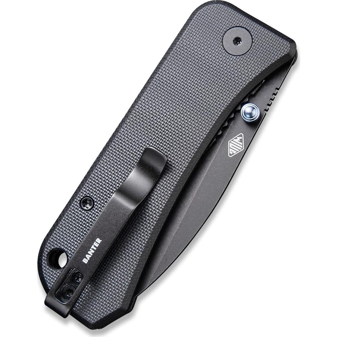 Cuchillo de bolsillo WeKnife Banter 7.37 cm S35VN Negro