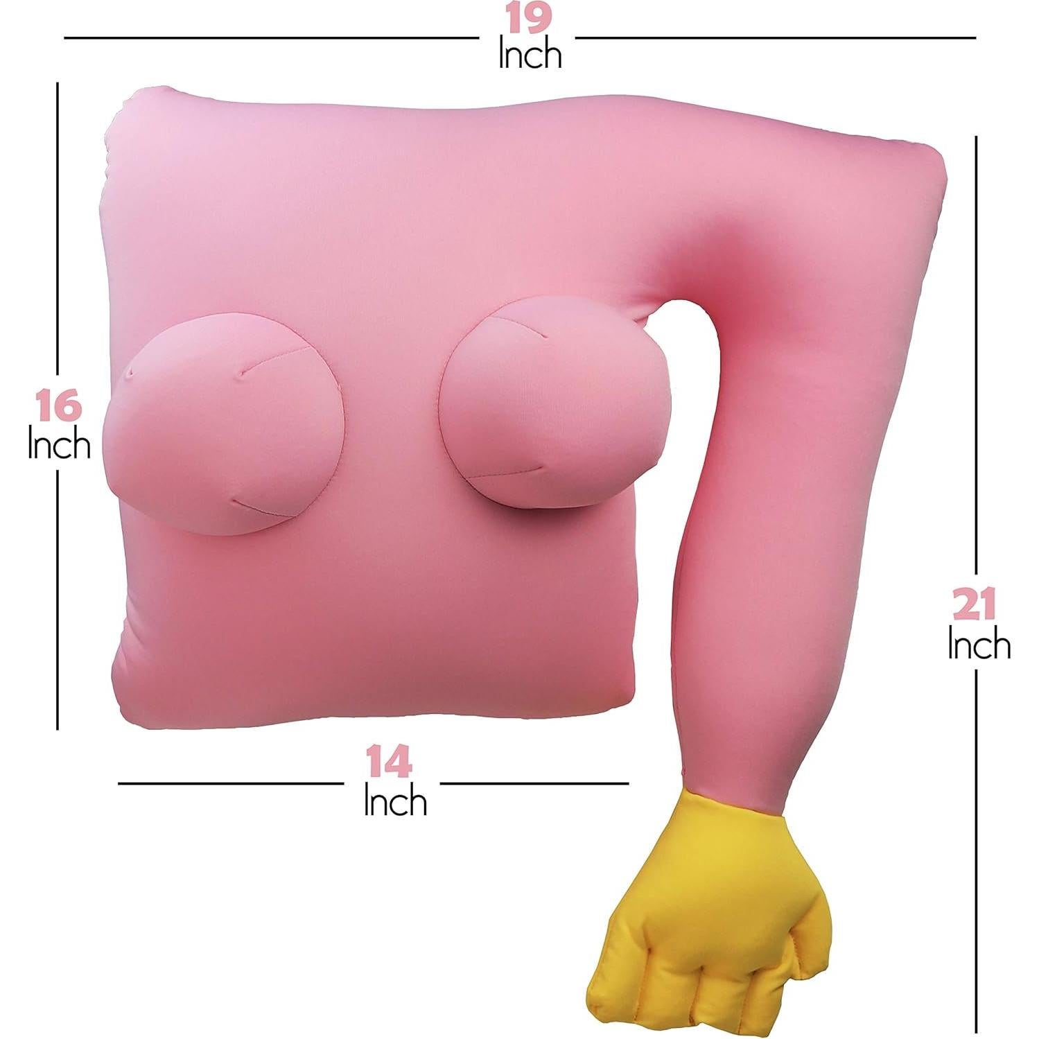 Almohada de Cuerpo Deluxe Comfort Rosa - Regalo Divertido