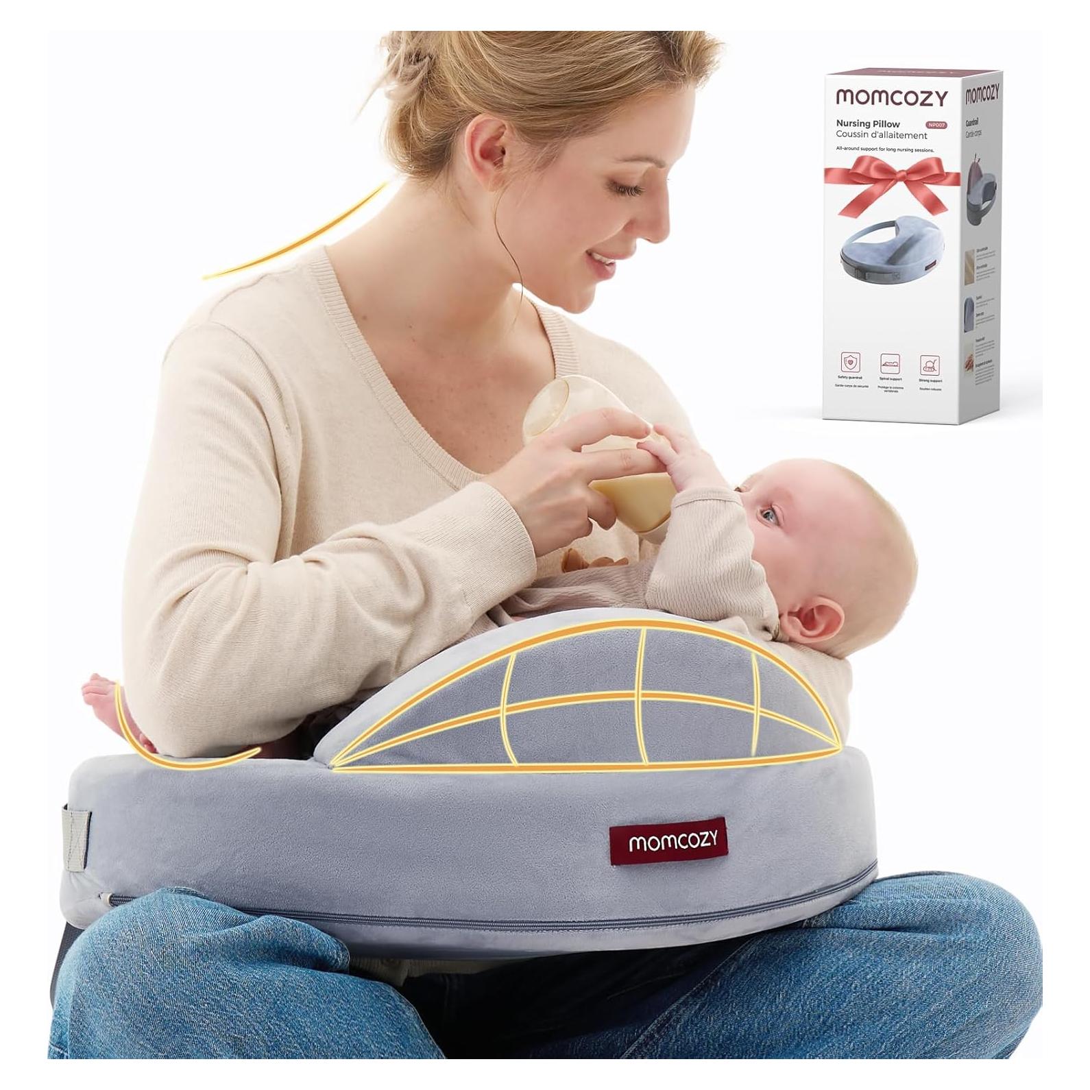 Almohada de Lactancia Momcozy Grande Espuma Viscoelástica Ergonomica
