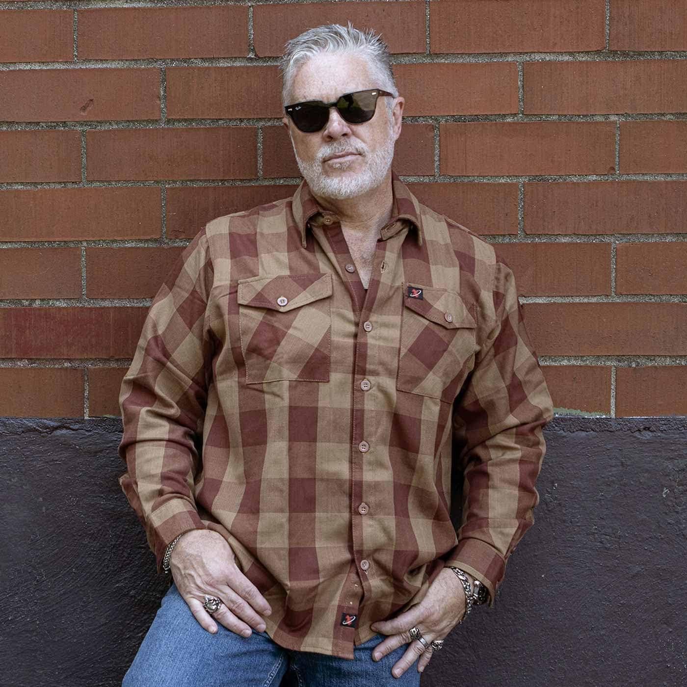 Camisa de Franela a Cuadros Hombre Milwaukee Leather 5X Grande