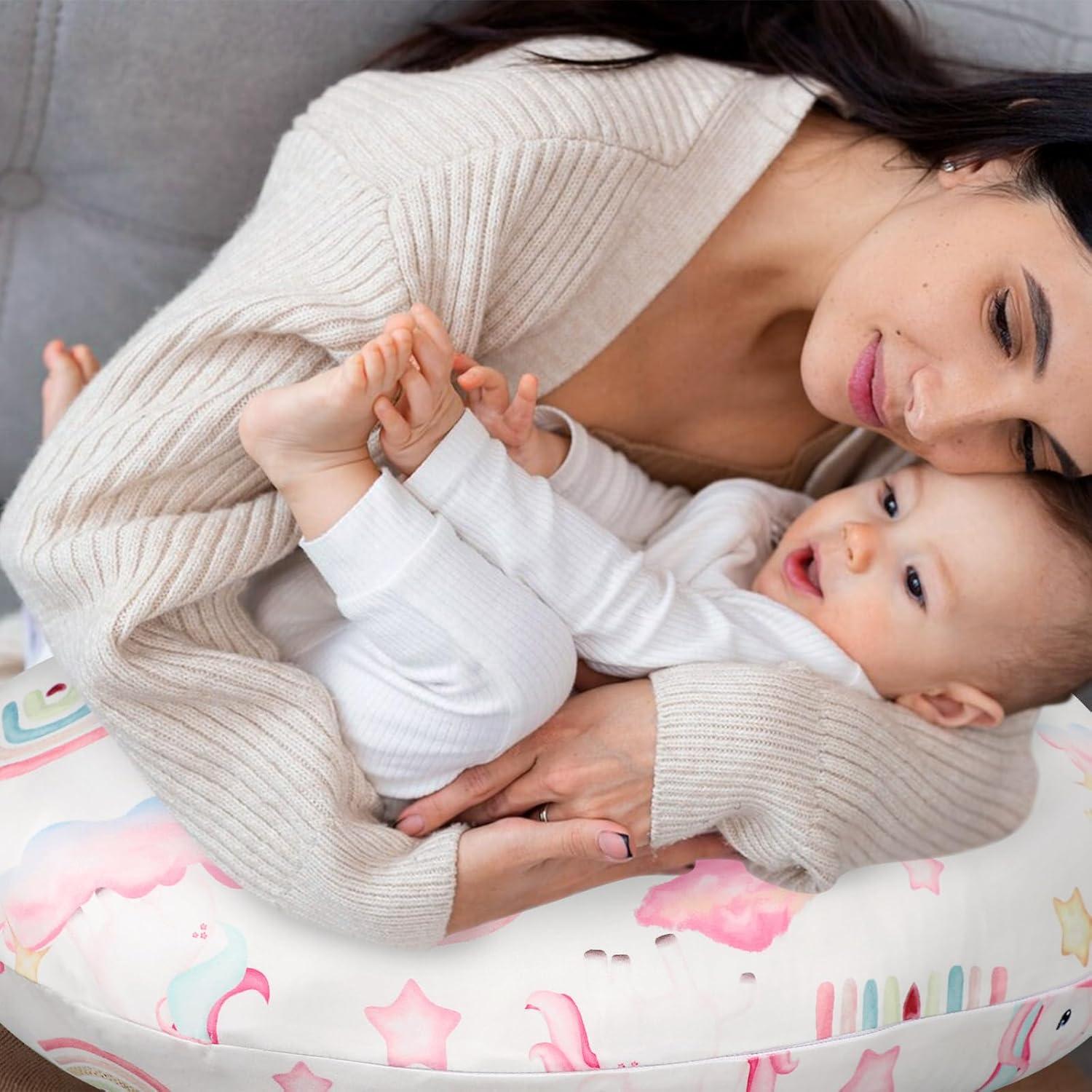 Funda de Almohada de Lactancia Pea Pod Unicornio Suave 1 Unidad