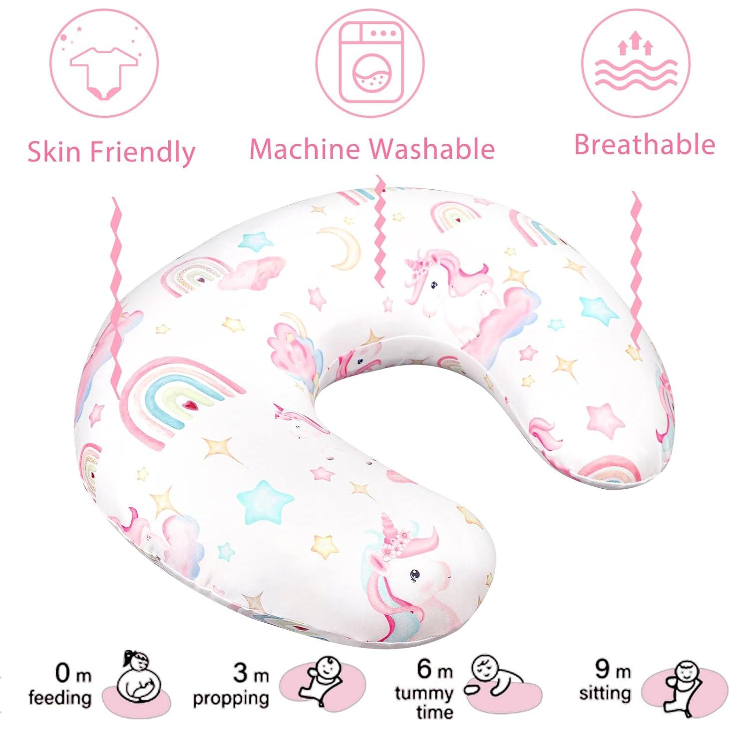 Funda de Almohada de Lactancia Pea Pod Unicornio Suave 1 Unidad