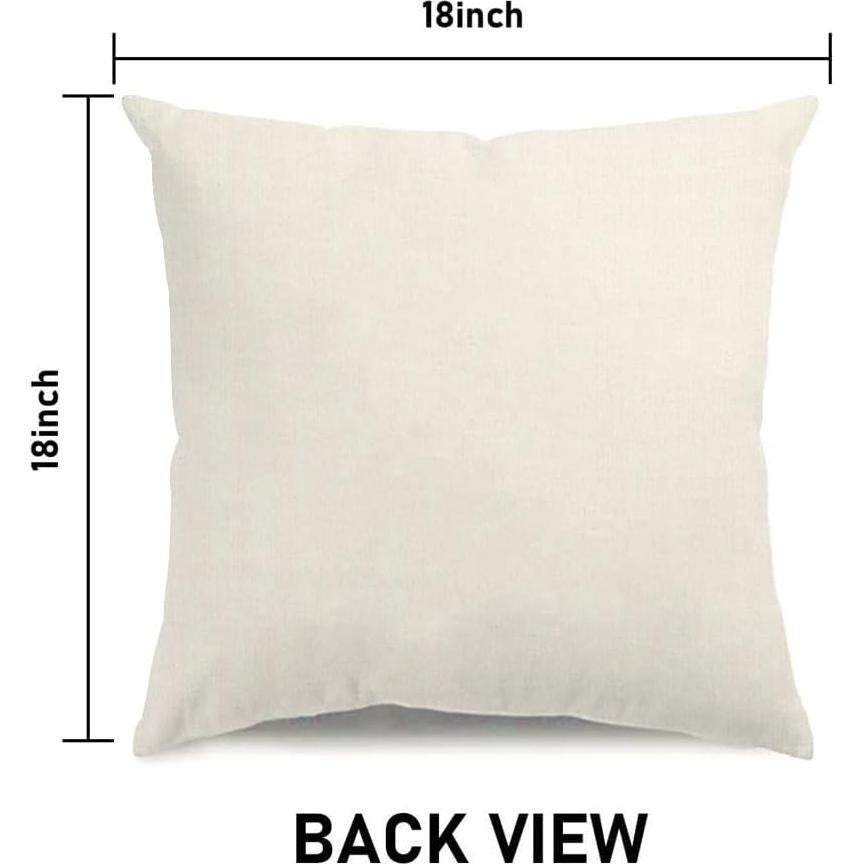 Juego de 4 Fundas de Almohada KISVODS 45x45 cm Rojo San Valentín