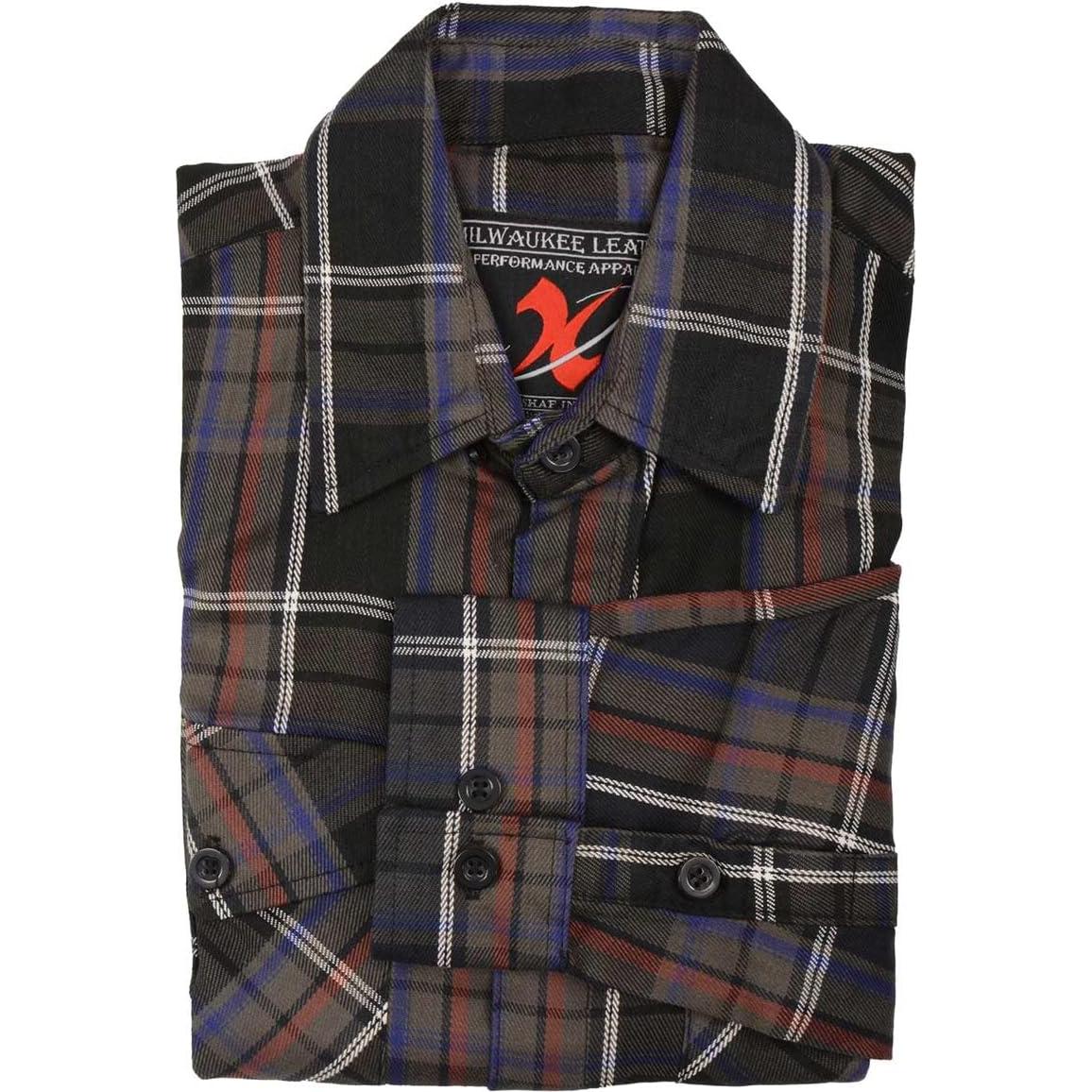 Camisa de Franela a Cuadros Hombre Milwaukee Leather XL