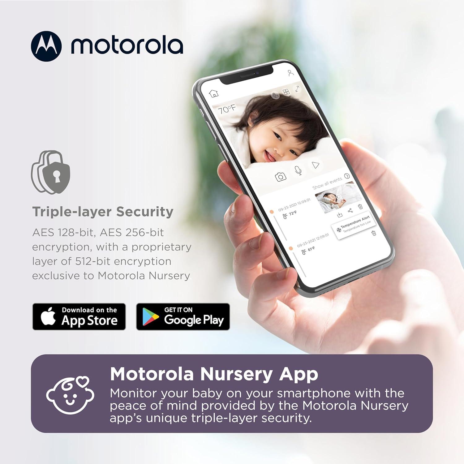 Cámara Monitor de Bebé Motorola PIP1610 HD 1080p WiFi