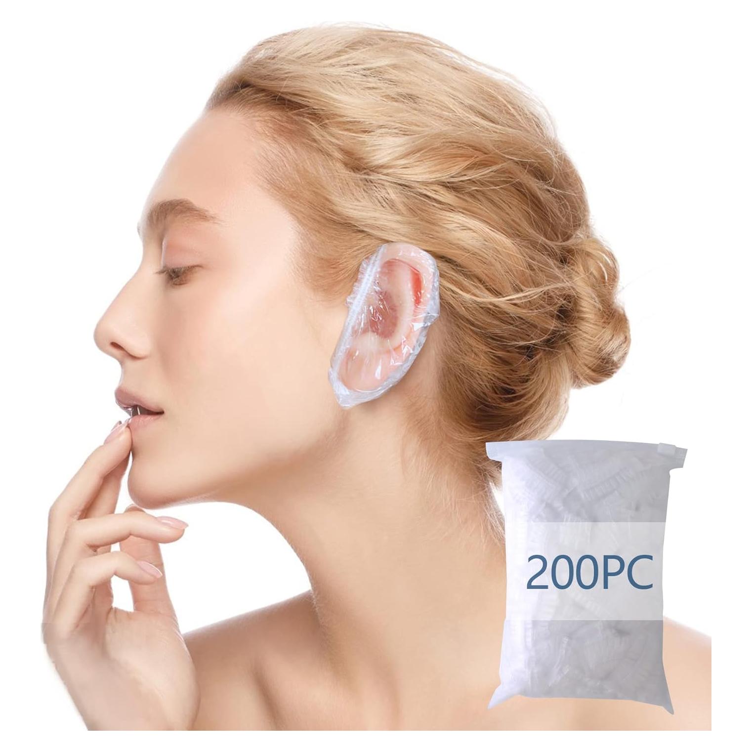 Paquete de 200 cubiertas de ducha WOSHOP protectores de oídos
