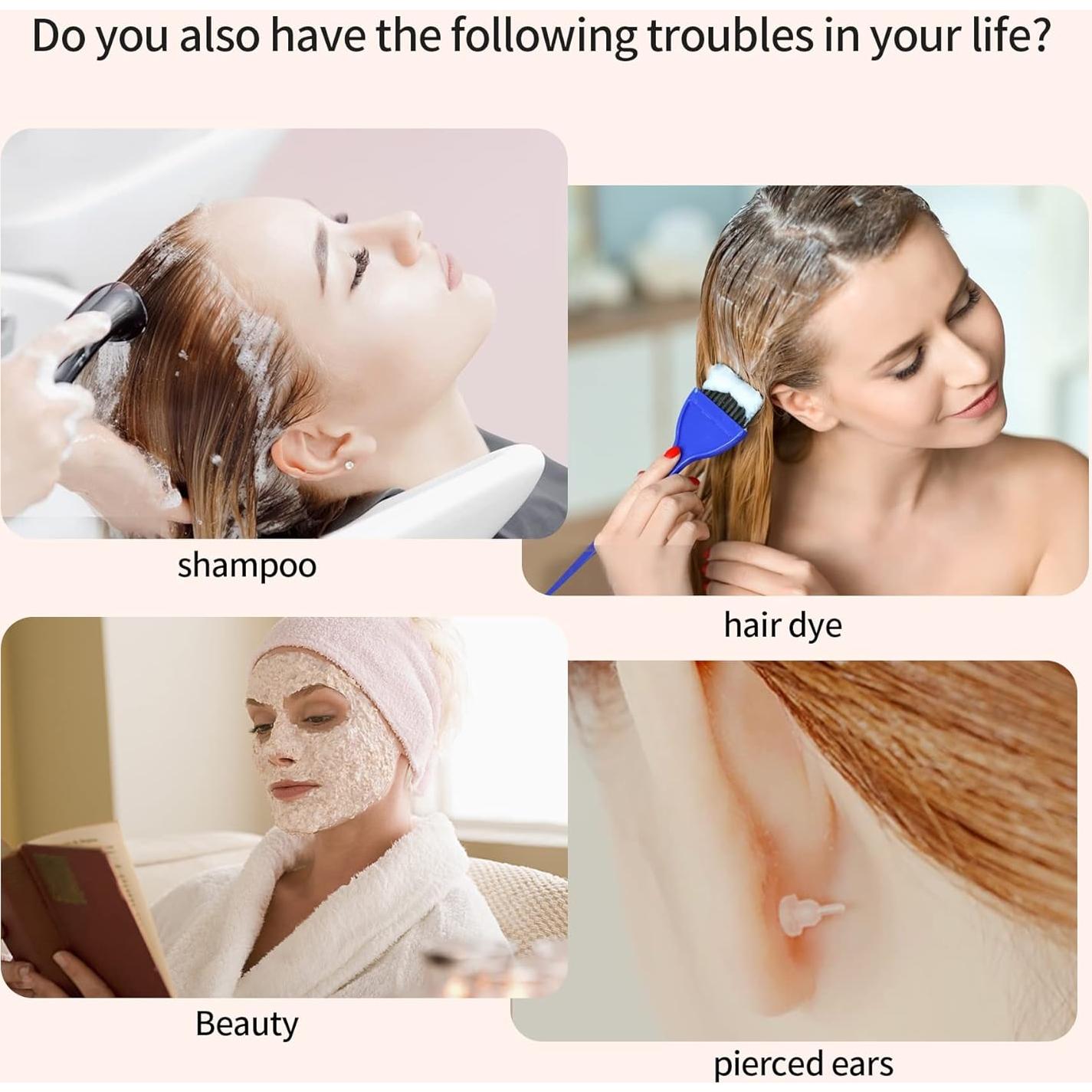 Paquete de 200 cubiertas de ducha WOSHOP protectores de oídos