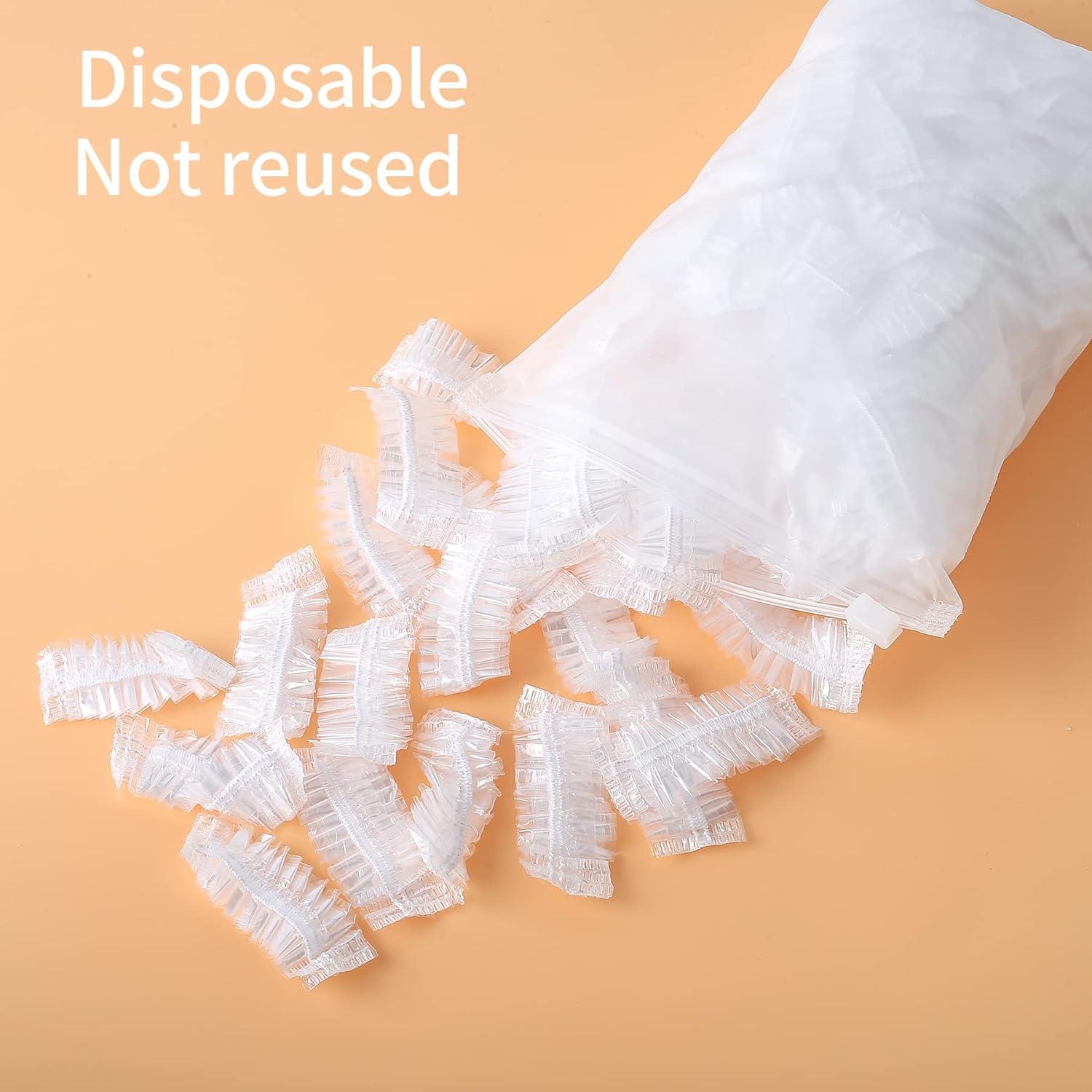 Paquete de 200 cubiertas de ducha WOSHOP protectores de oídos