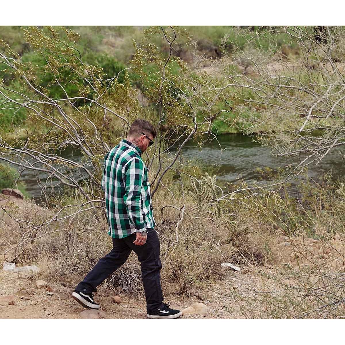 Camisa de Franela a Cuadros Hombre Milwaukee Leather M Larga