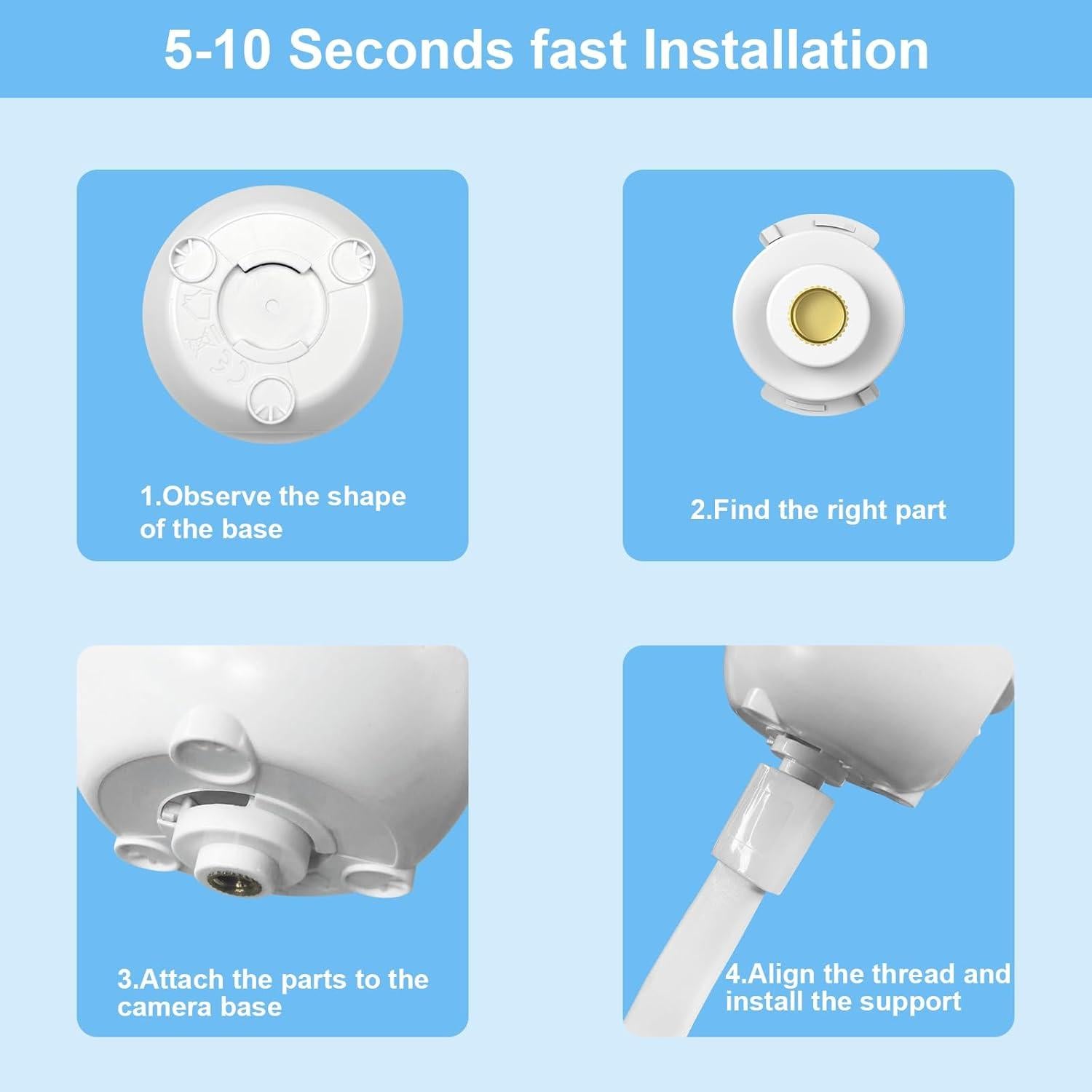 Monitor de Bebé HelloBaby HB6550 con Pantalla de 5" y Batería de 30h