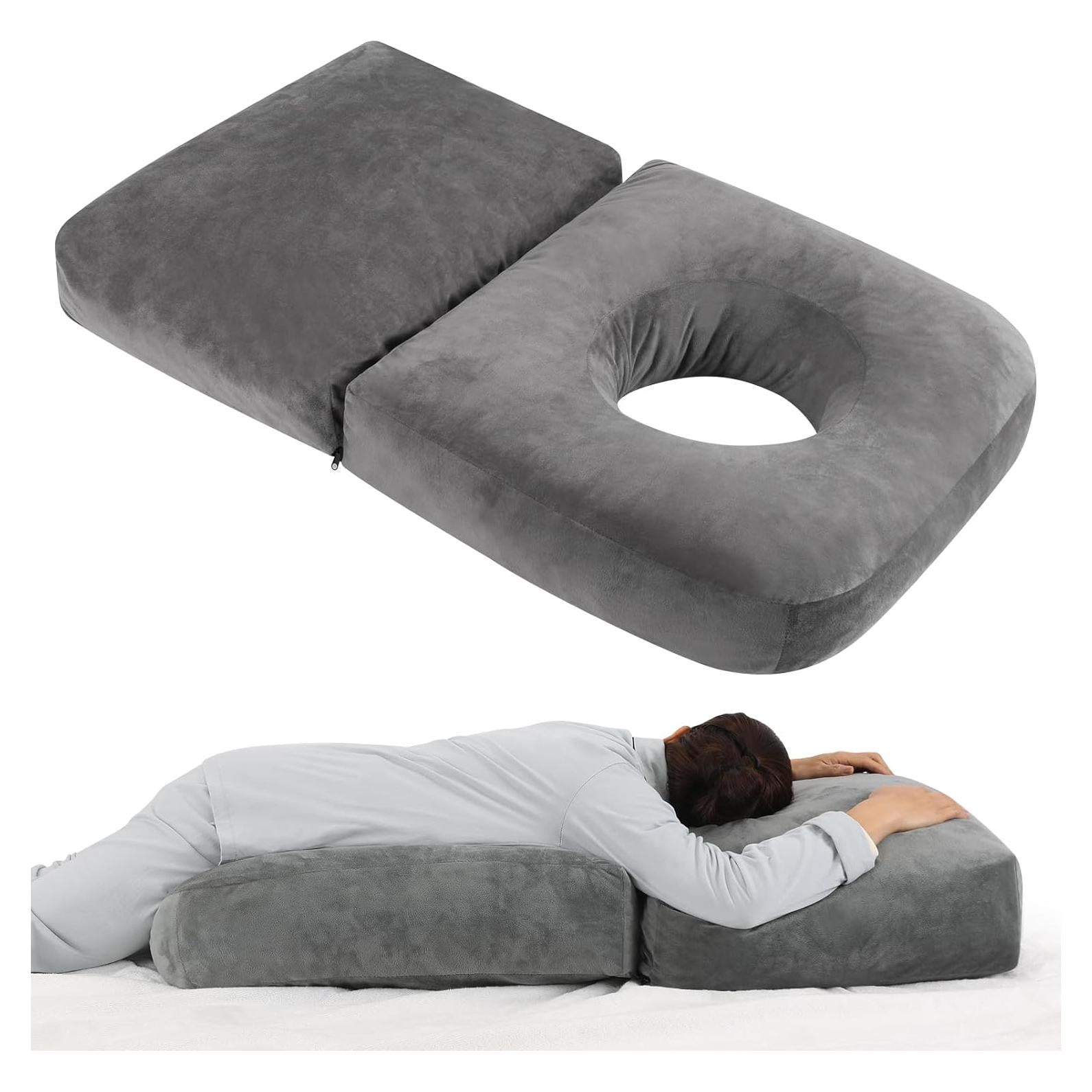 Cojín de Embarazo Morelexa 115 cm con Funda Desmontable Gris