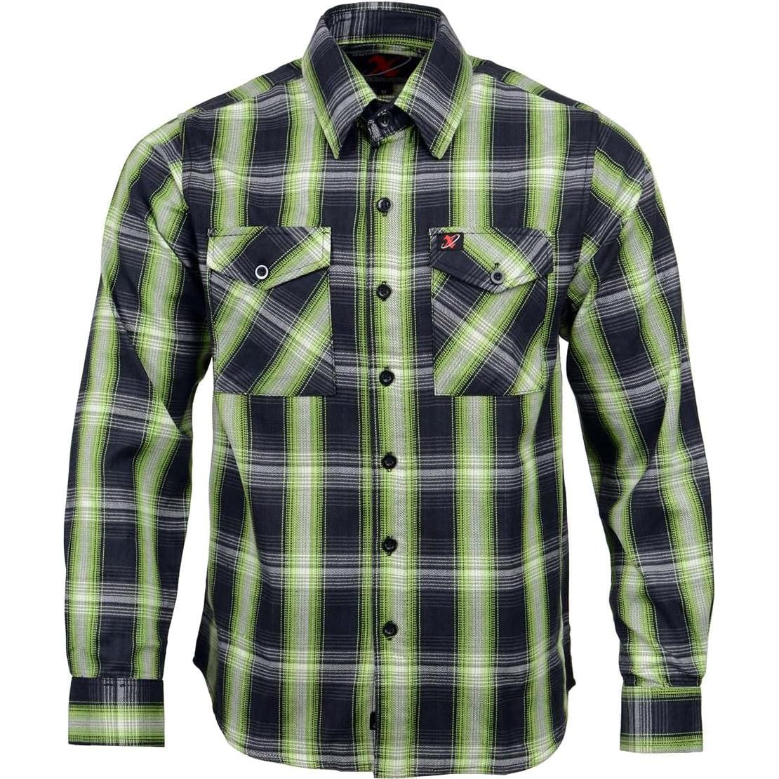 Camisa de Franela a Cuadros Milwaukee Leather 100% Algodón