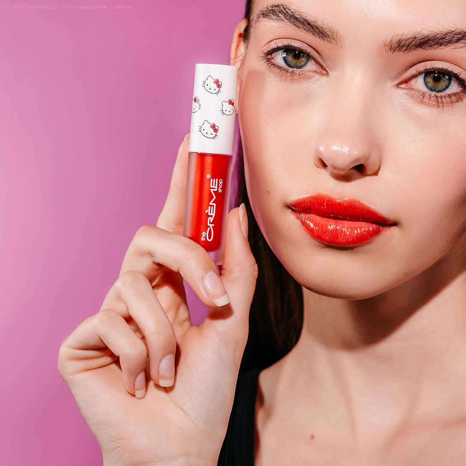 Aceite Labial Hidratante The Crème Shop x Hello Kitty - Manzana