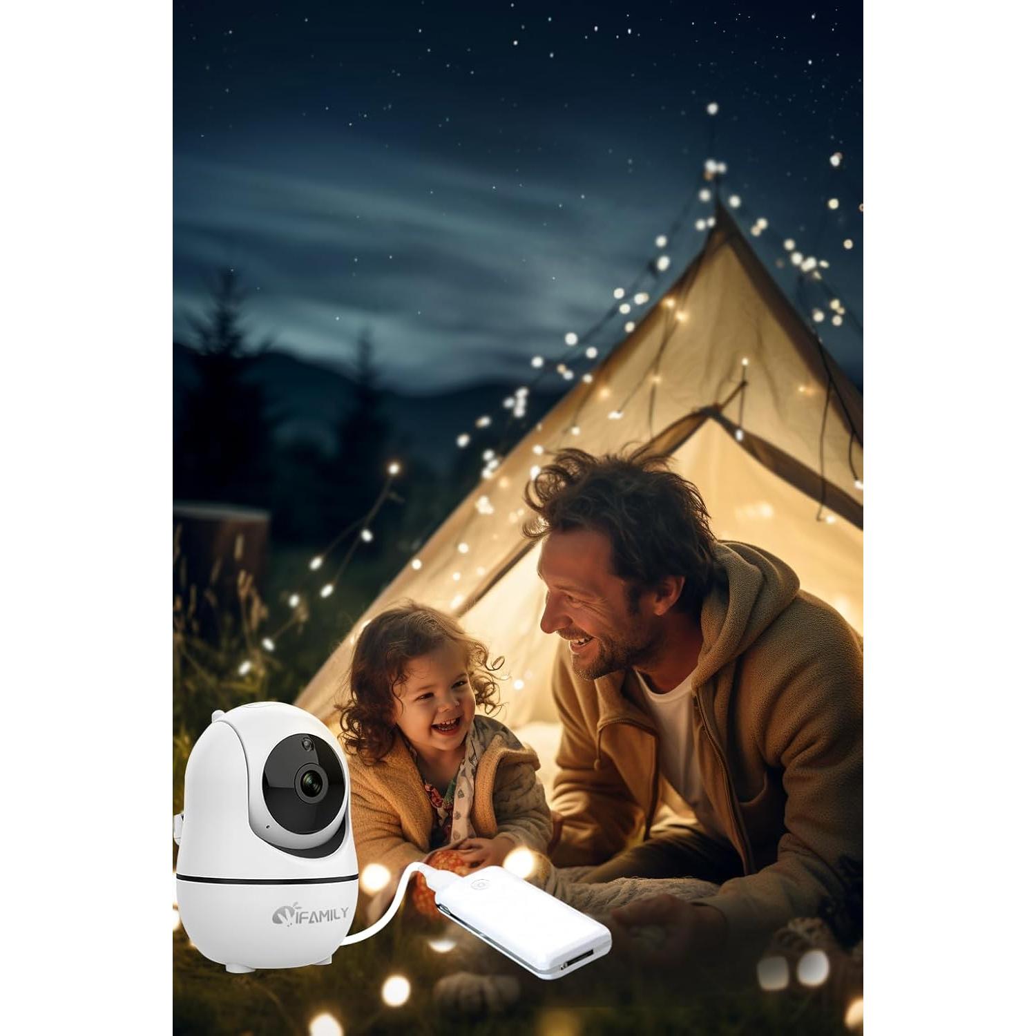 Monitor de Bebé iFamily SM43EV2 con 2 Cámaras y Pantalla 4.3"