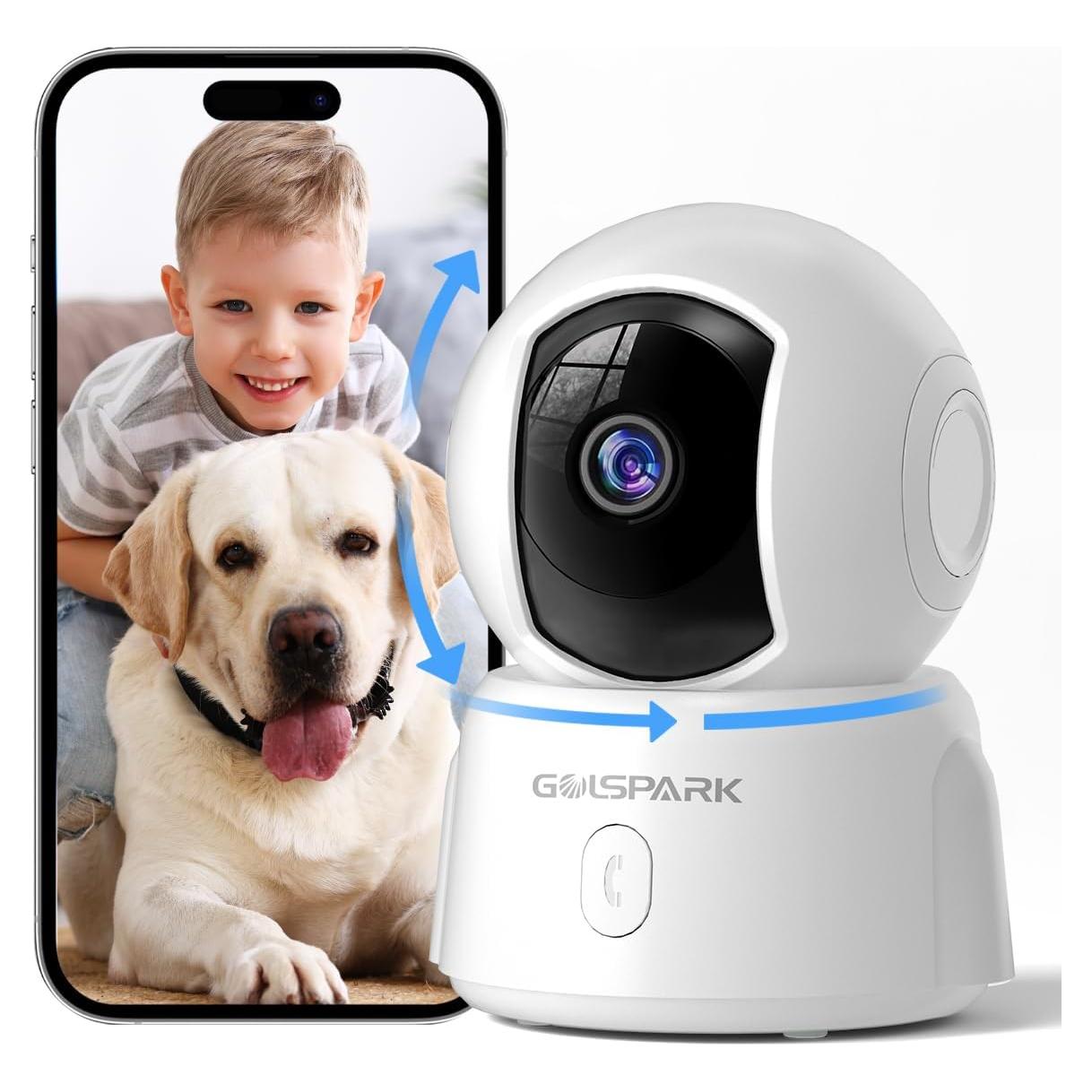 Cámara de Seguridad Interior GOLSPARK 2K con Audio Bidireccional