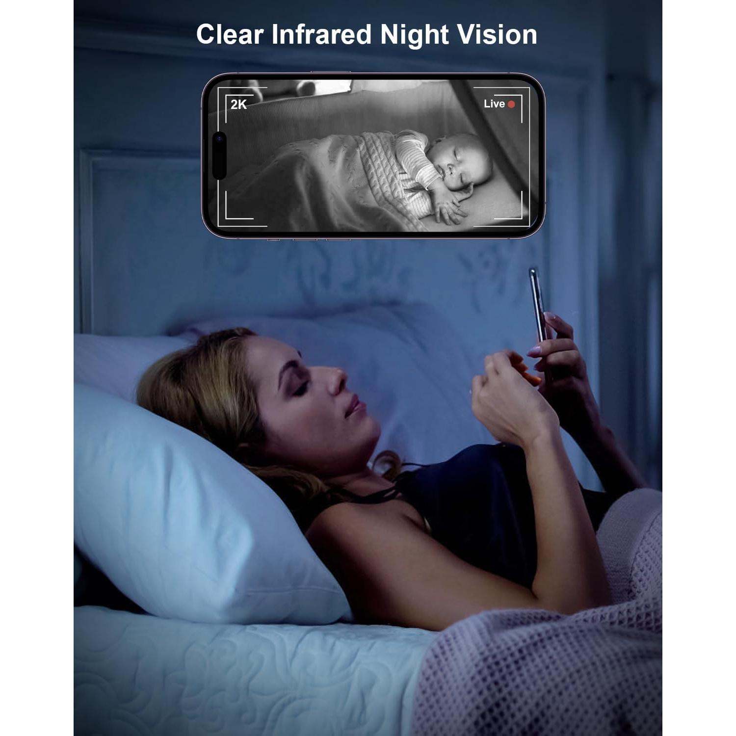 Cámara de Seguridad Interior GOLSPARK 2K con Audio Bidireccional