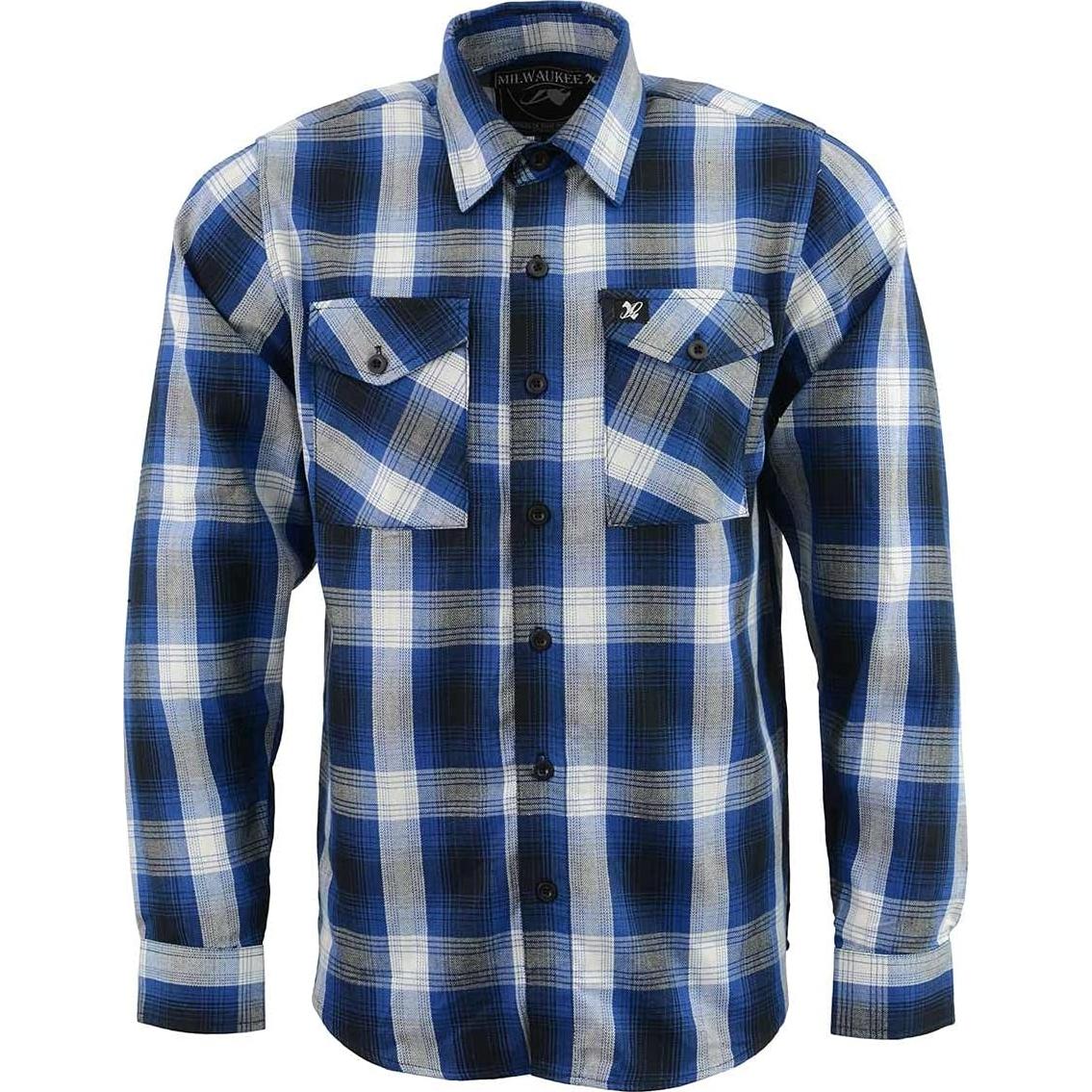 Camisa de Franela a Cuadros Hombre Milwaukee Leather Mediana