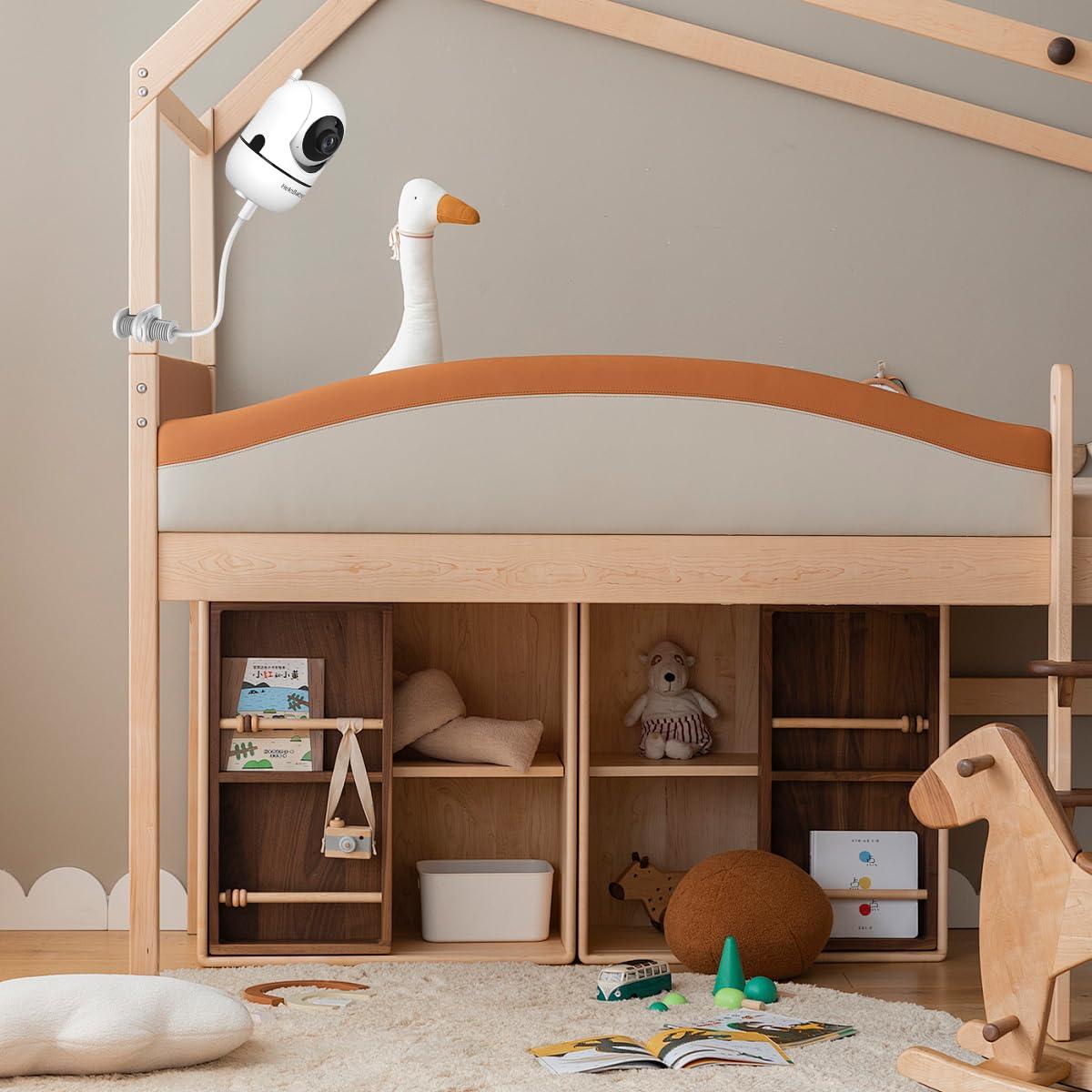 Monitor de Bebé HelloBaby HB6550 con Clip para Cuna 5"