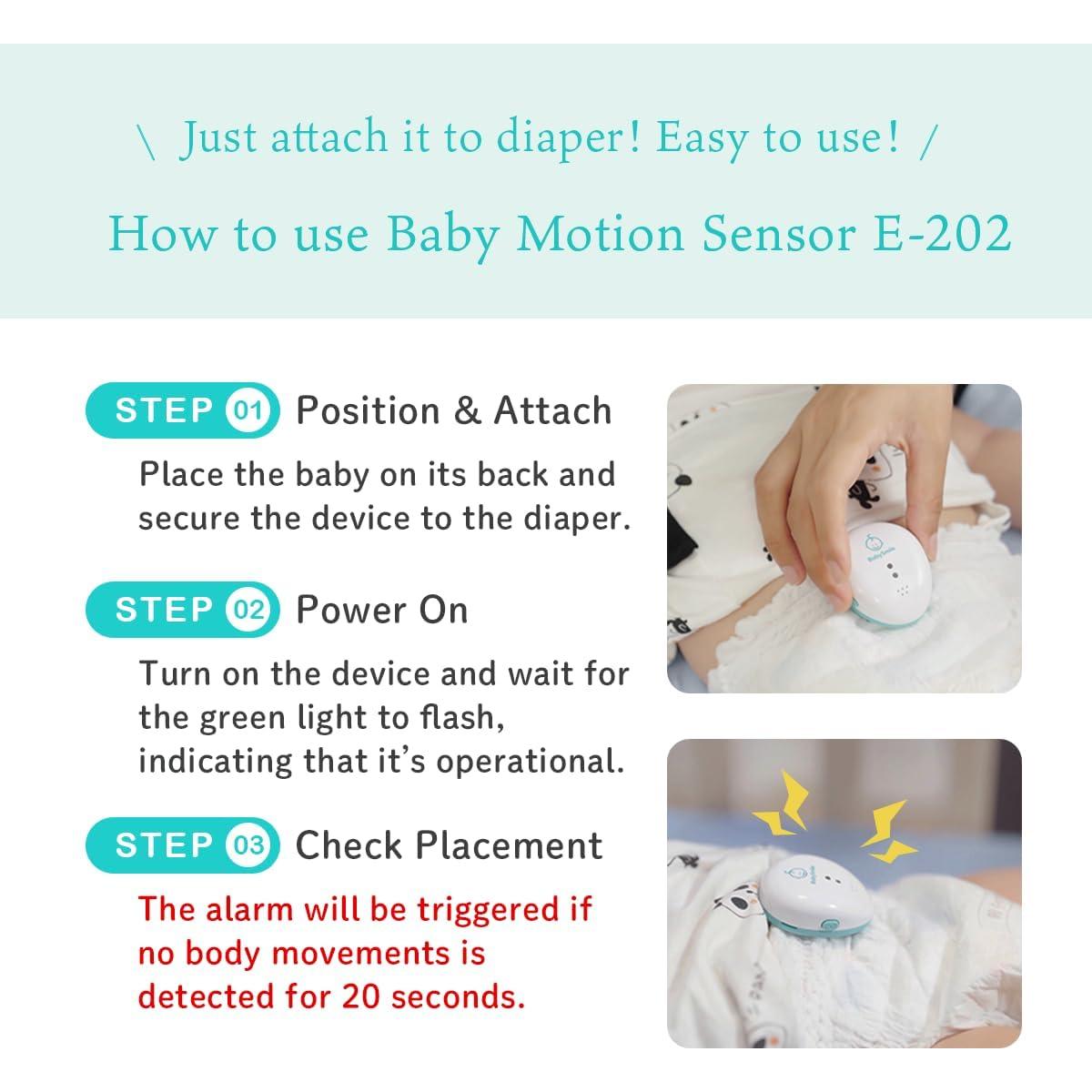 Monitor de Movimiento para Bebés BabySmile E-202 | Alertas Rápidas