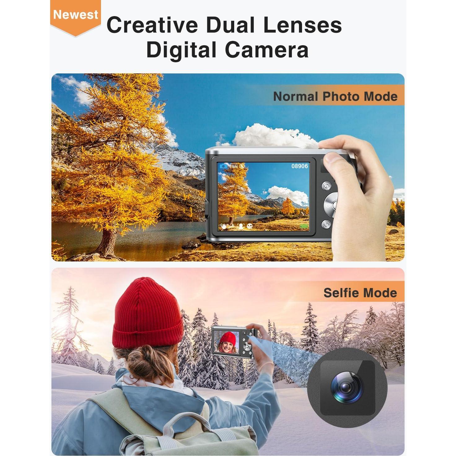 Cámara Digital 4K Aasonida DC306 48MP Autofoco Lentes Duales