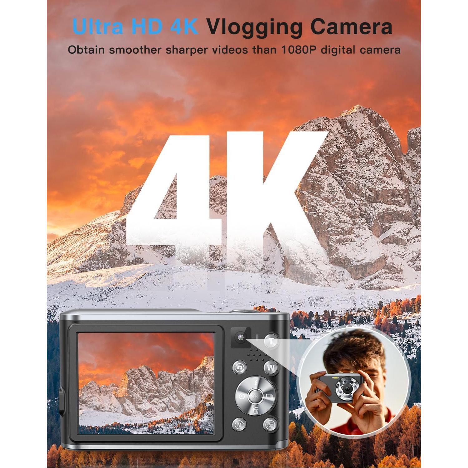 Cámara Digital 4K Aasonida DC306 48MP Autofoco Lentes Duales