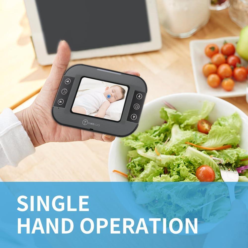 Monitor de Bebé TimeFlys C240v con Cámara y Audio 2.4"