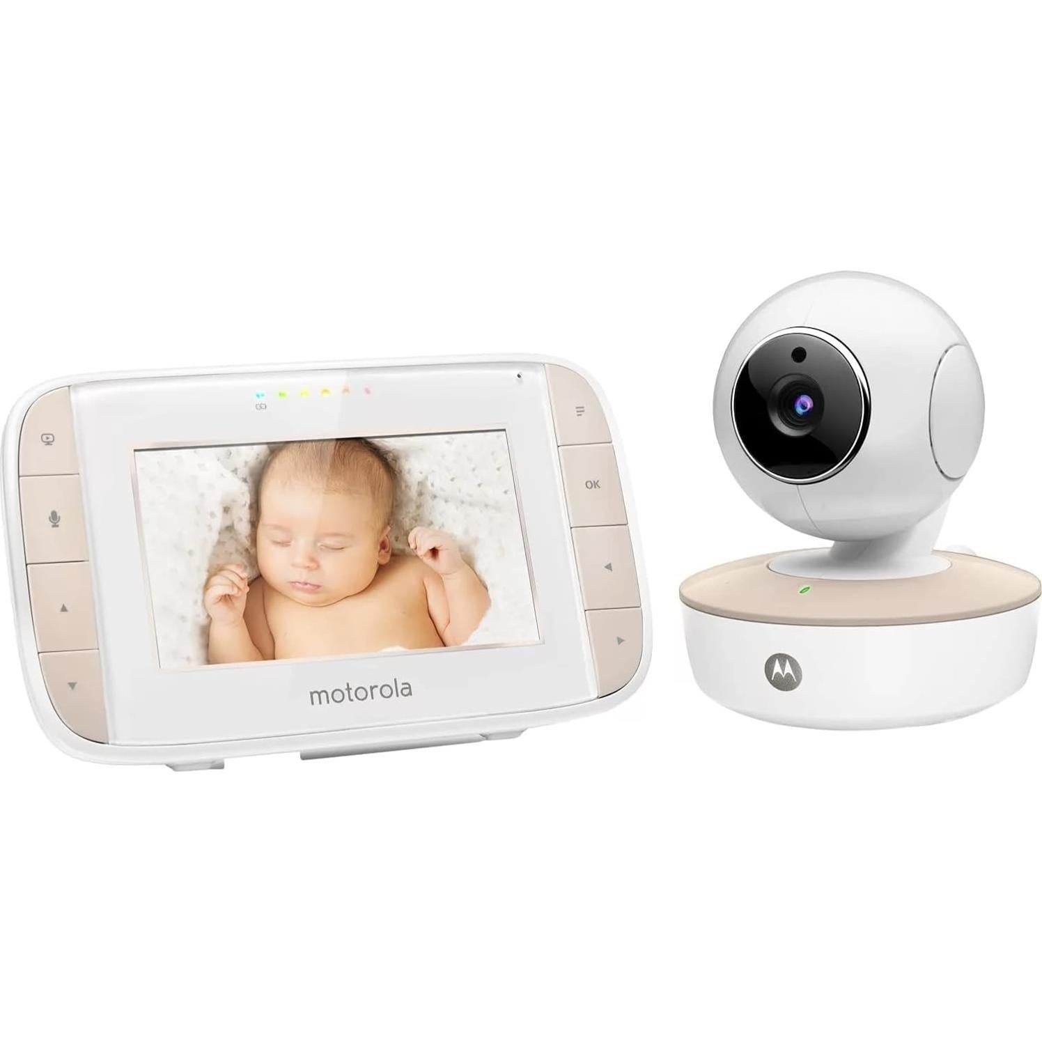 Monitor de Bebé Motorola MBP44 con Pantalla 4.3" y Visión Nocturna