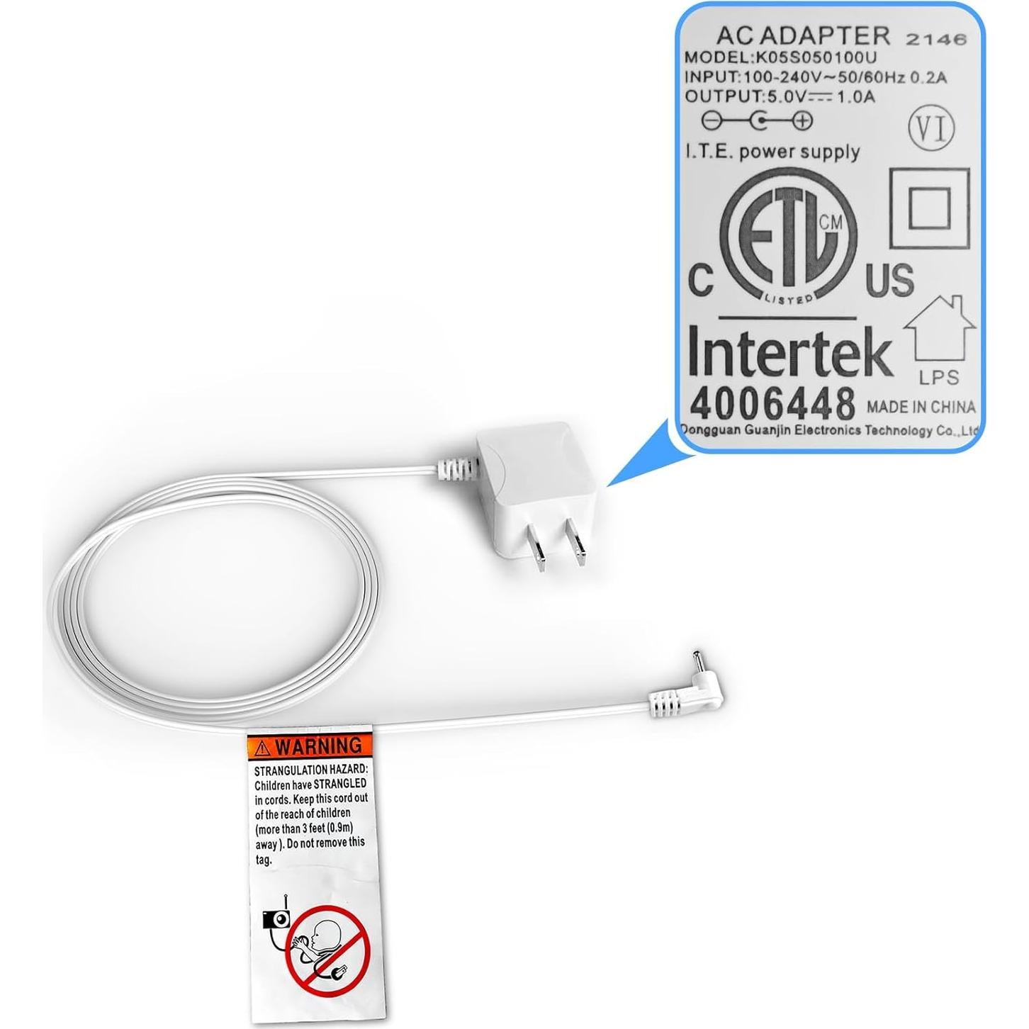 Cargador Oficial HelloBaby para Monitores HB6550 HB6560 5V 1A