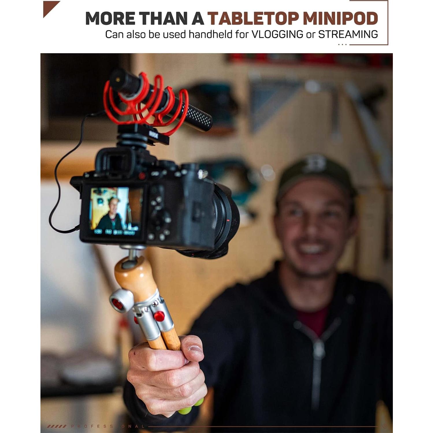Trípode Mini IFOOTAGE Timberpod Negro para Cámara y Móvil