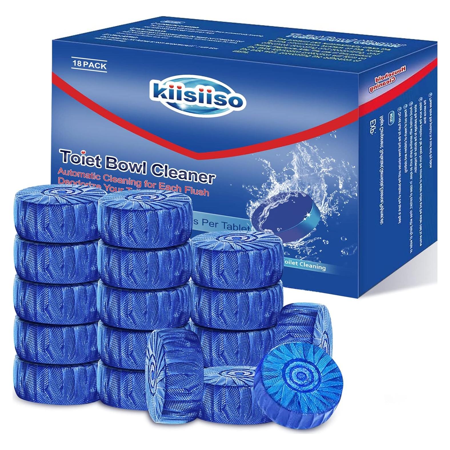 Tabletas Limpiadoras de Inodoro KIISIISO - Paquete de 18