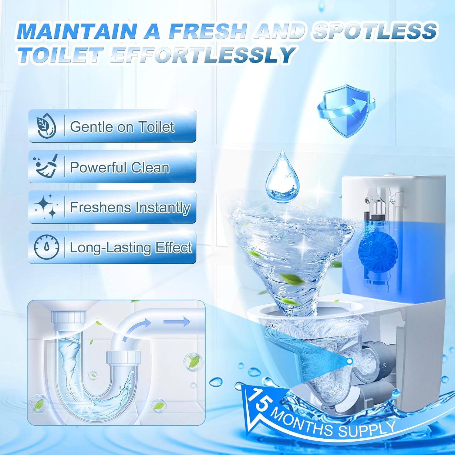 Tabletas Limpiadoras de Inodoro KIISIISO - Paquete de 18