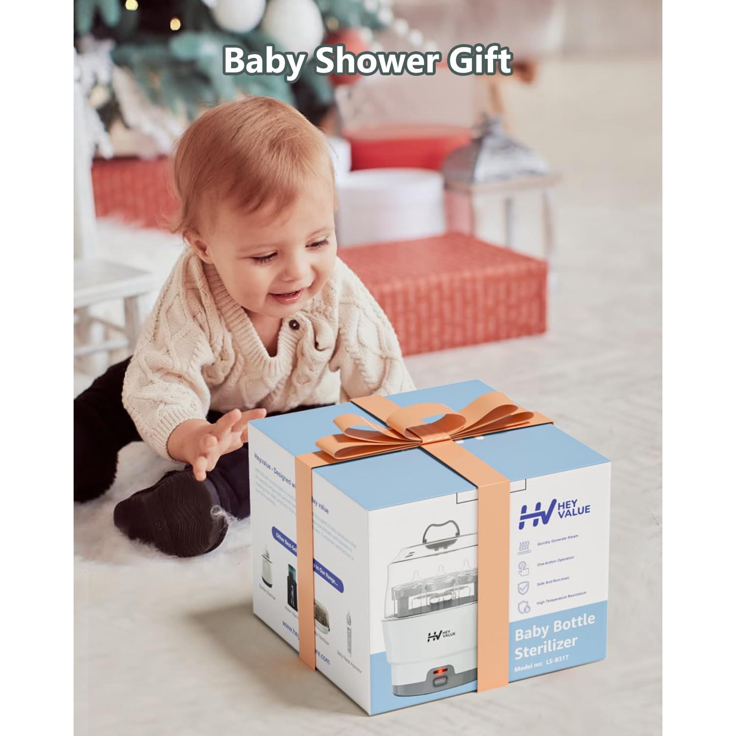 Esterilizador de Biberones HEYVALUE Blanco, 99.9% Germicida