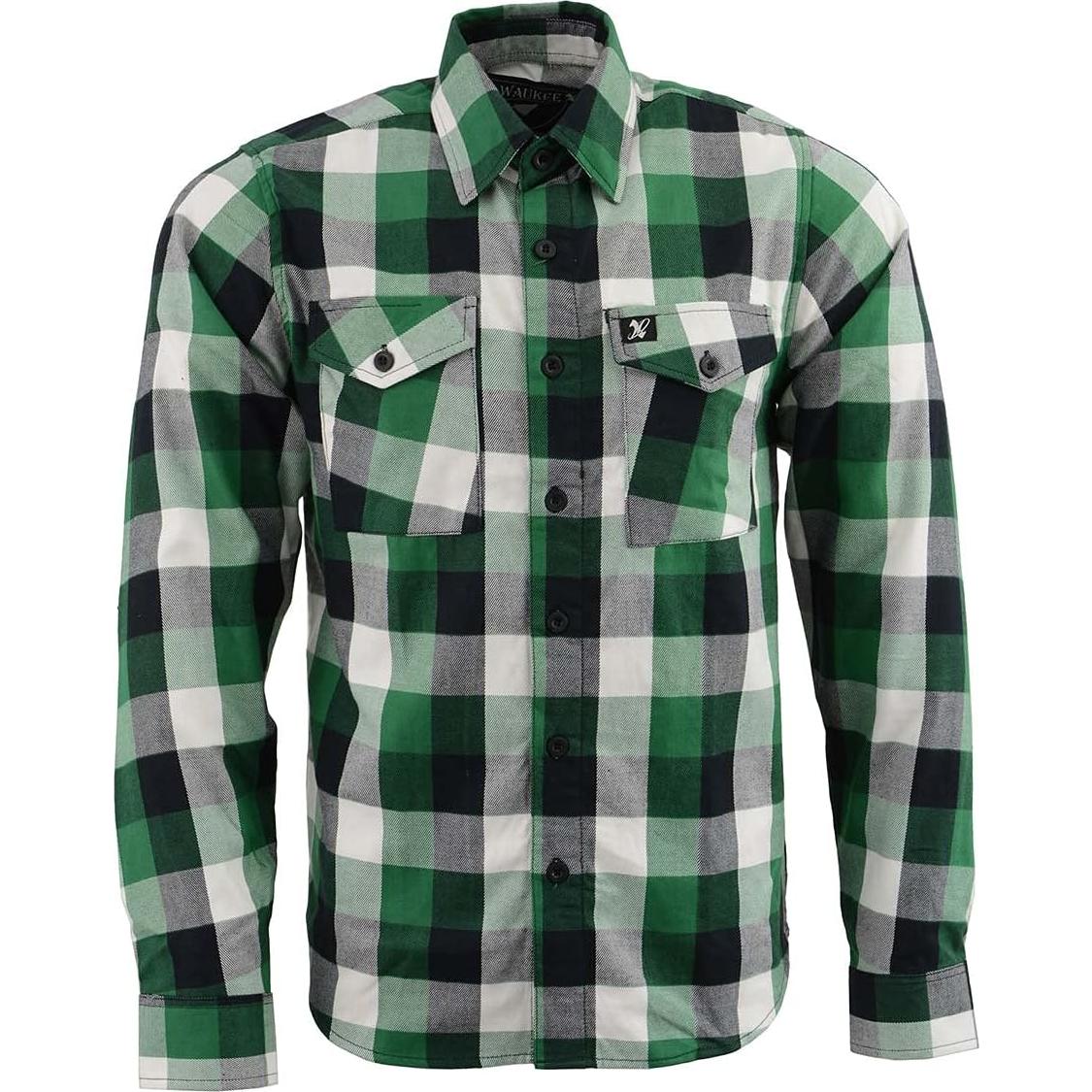 Camisa de Franela a Cuadros Hombre Milwaukee Leather Mediana