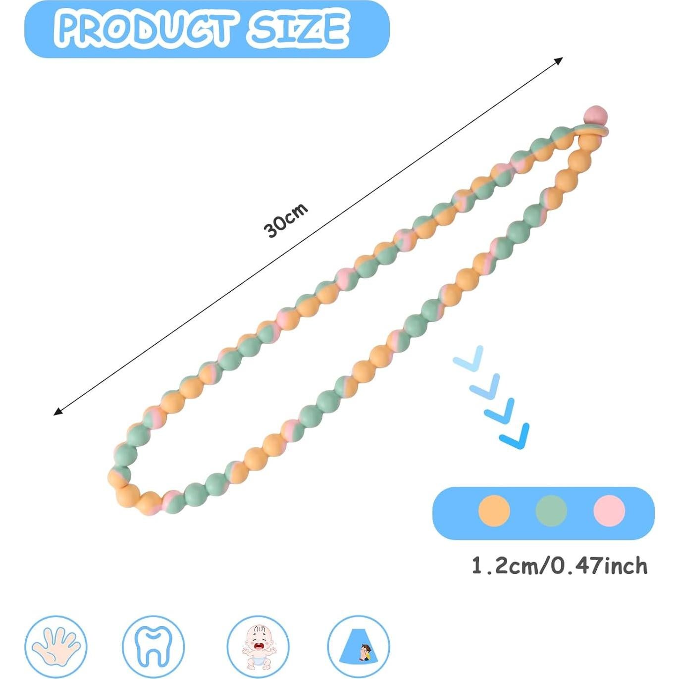 Collar de Dentición de Silicona para Bebé - Seguridad Integrada