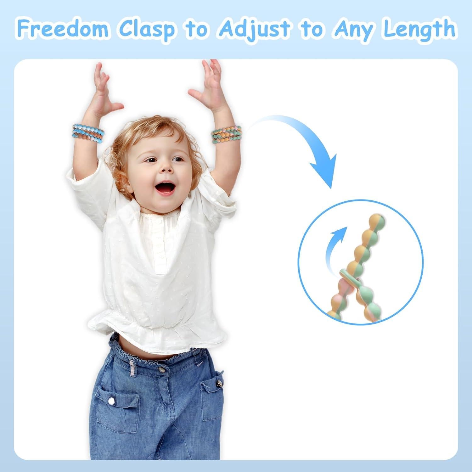 Collar de Dentición de Silicona para Bebé - Seguridad Integrada