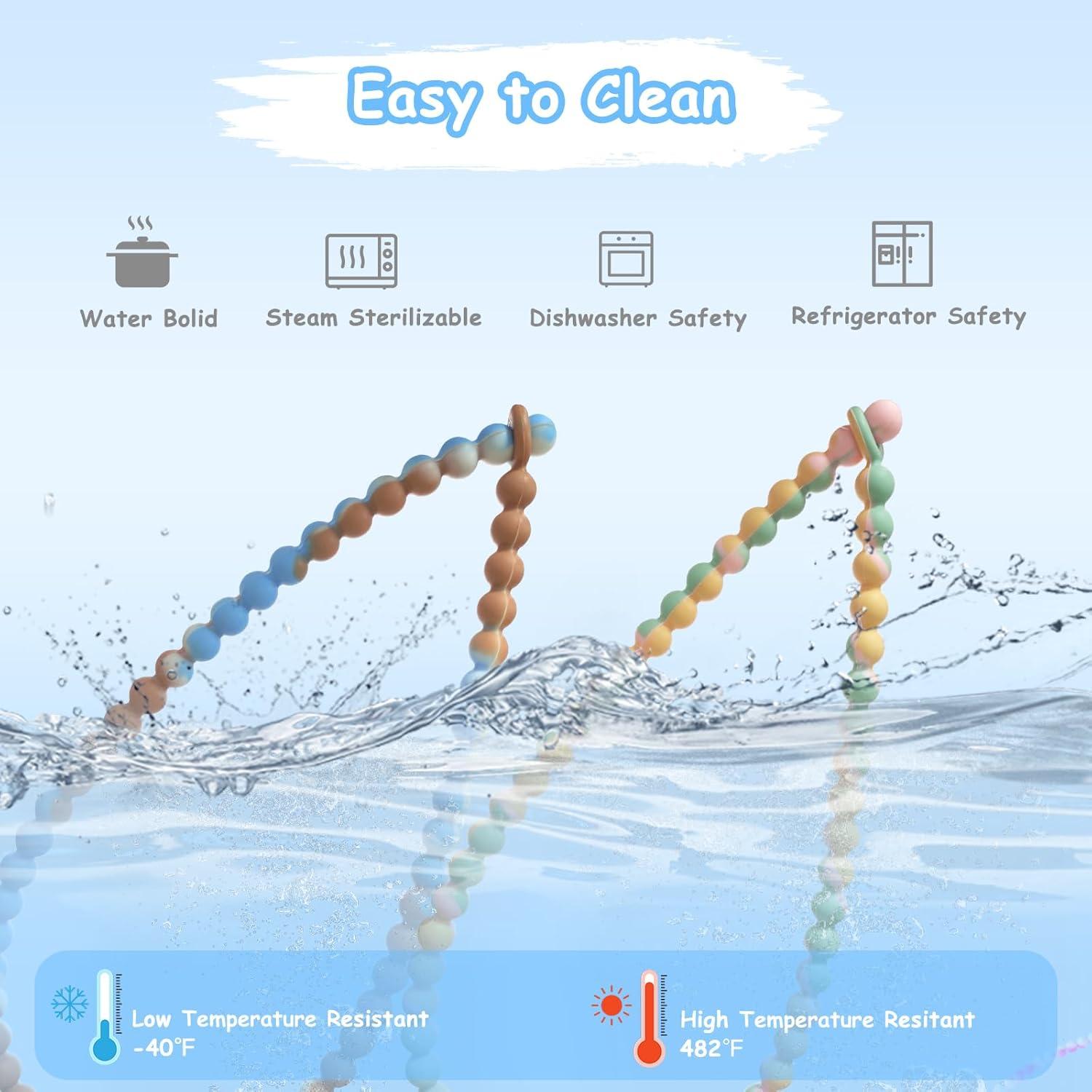 Collar de Dentición de Silicona para Bebé - Seguridad Integrada