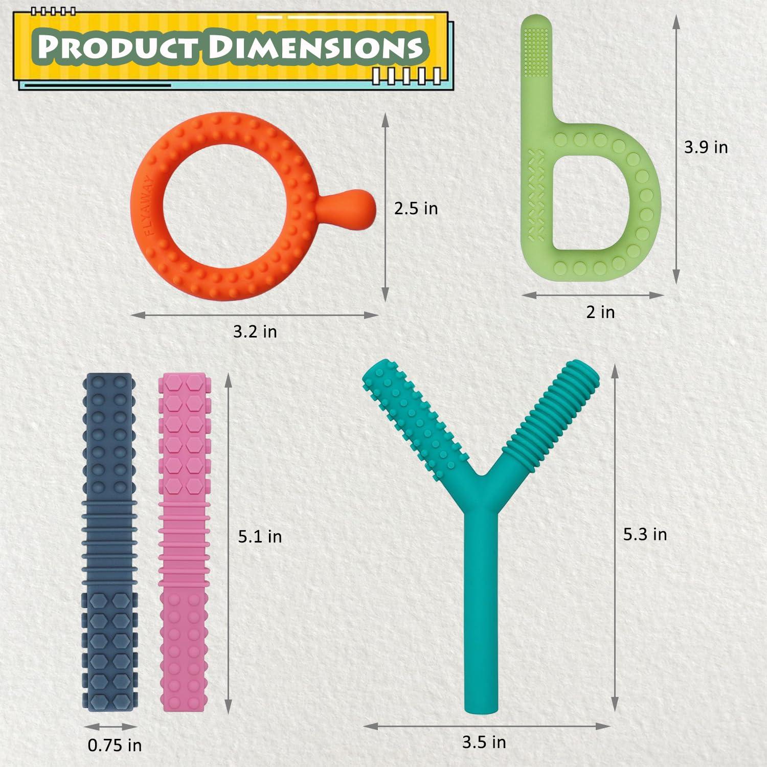 Juguetes Sensoriales de Silicona para Bebés - 5 Piezas Antibacterianas