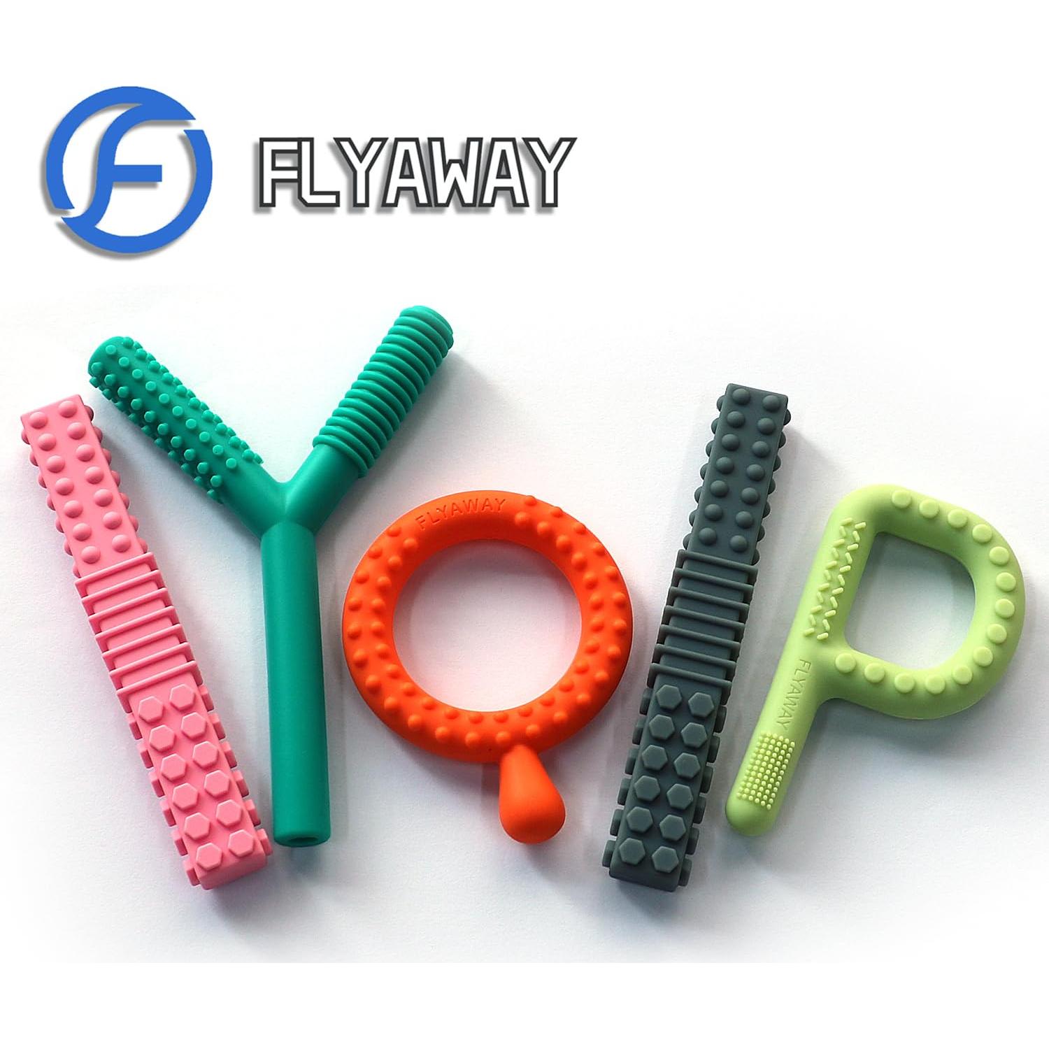 Juguetes Sensoriales de Silicona para Bebés - 5 Piezas Antibacterianas