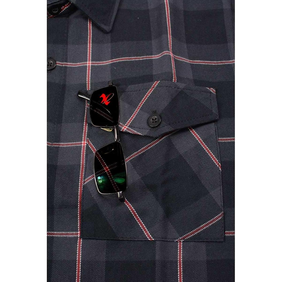 Camisa de Franela a Cuadros Hombre Milwaukee Leather Grande