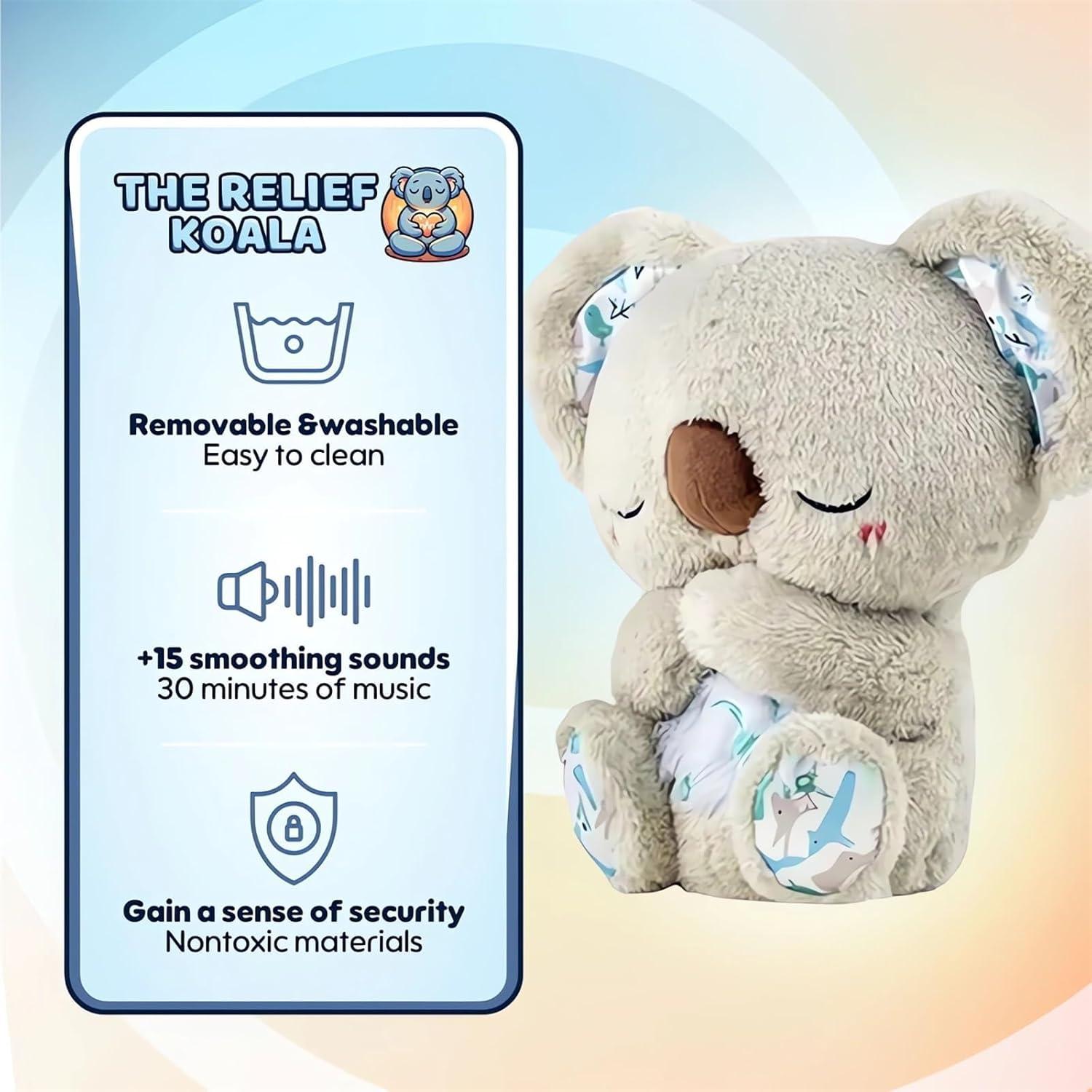 Juguete de Peluche Koala Calmante con Respiración y Música