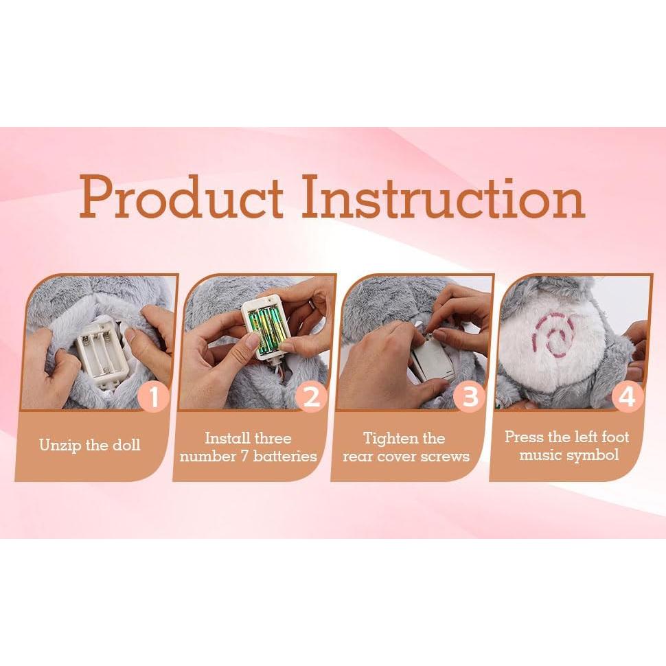 Juguete de Peluche Koala Calmante con Respiración y Música