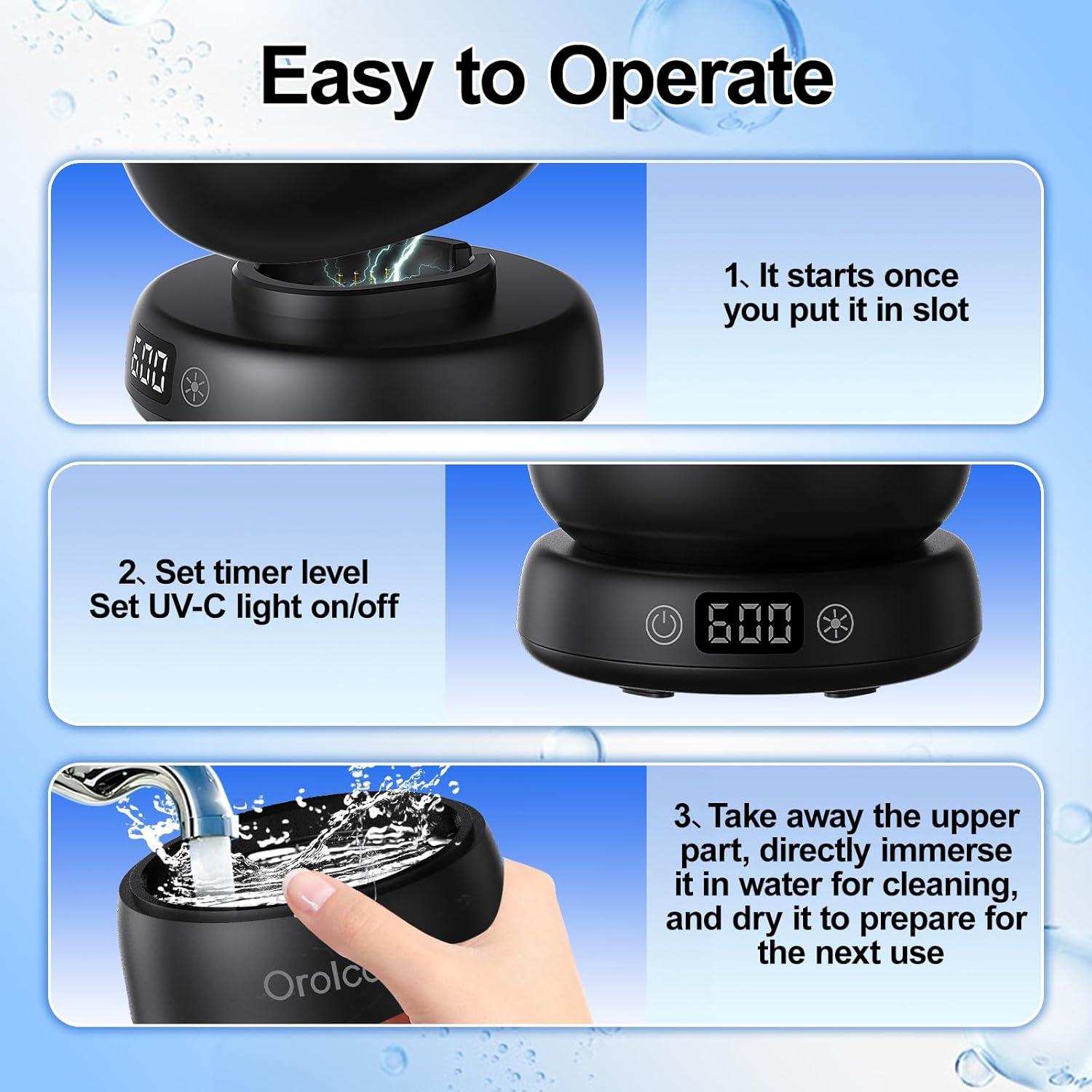 Limpiador Ultrasónico de Retenedores Orolcol Negro 12.95cm