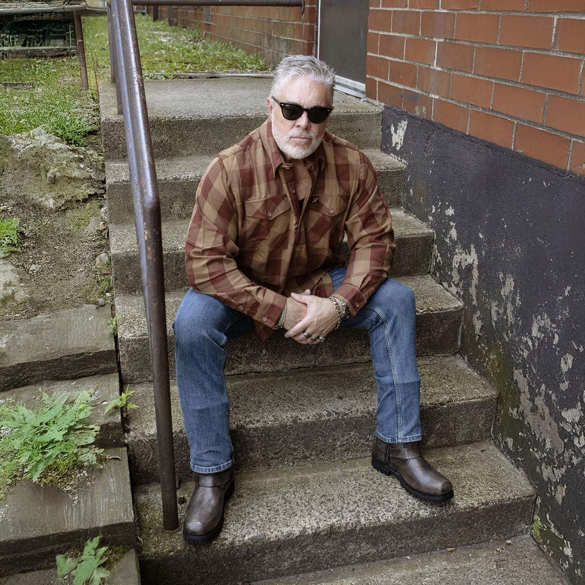 Camisa de Franela a Cuadros Hombre Milwaukee Leather XL