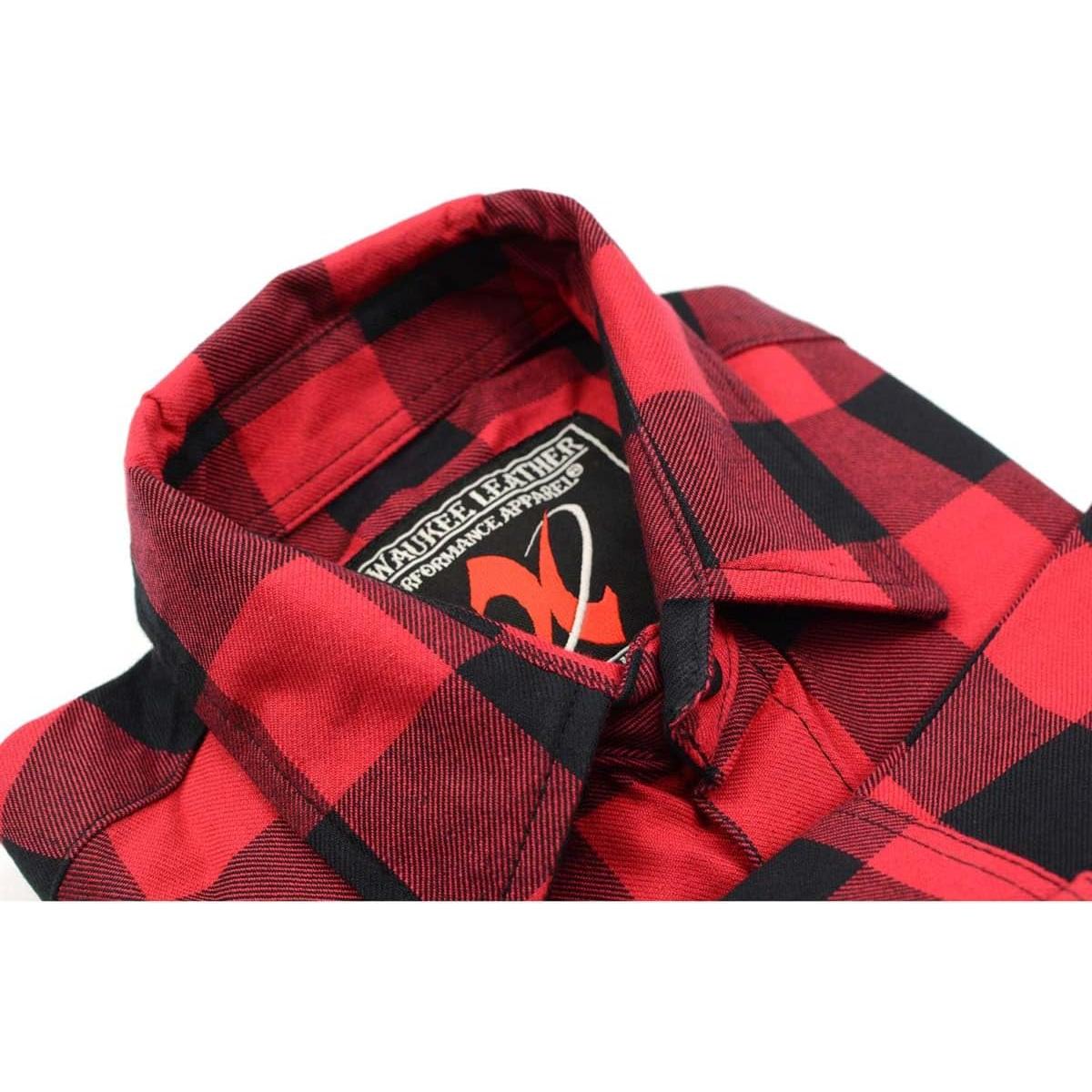 Camisa de Cuadros de Algodón Milwaukee Leather 4X Grande