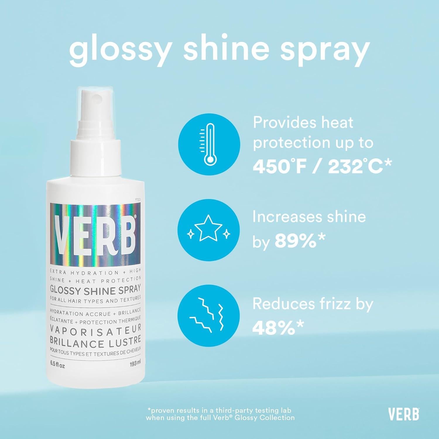 Spray Brillante Verb 2 Fl Oz con Protección Térmica