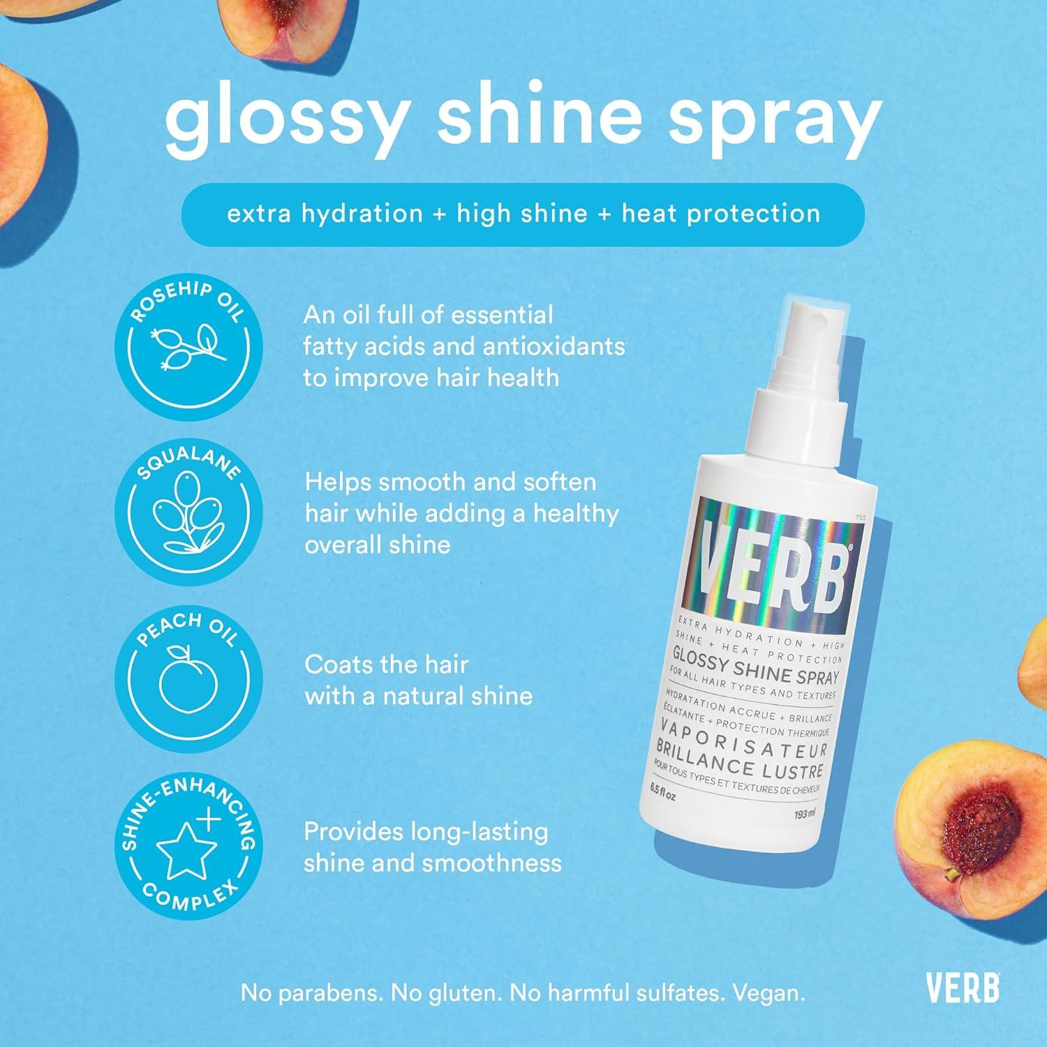 Spray Brillante Verb 2 Fl Oz con Protección Térmica