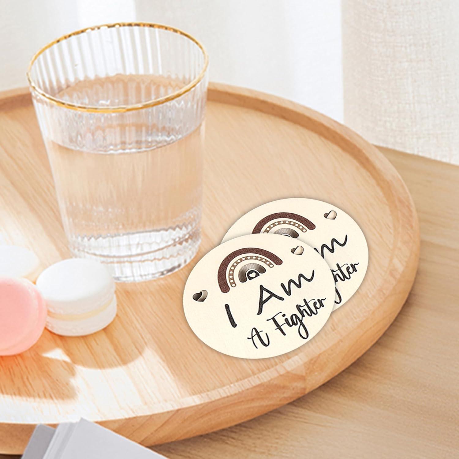 Tarjetas de Hitos NICU de Madera Natural - 14 Unidades