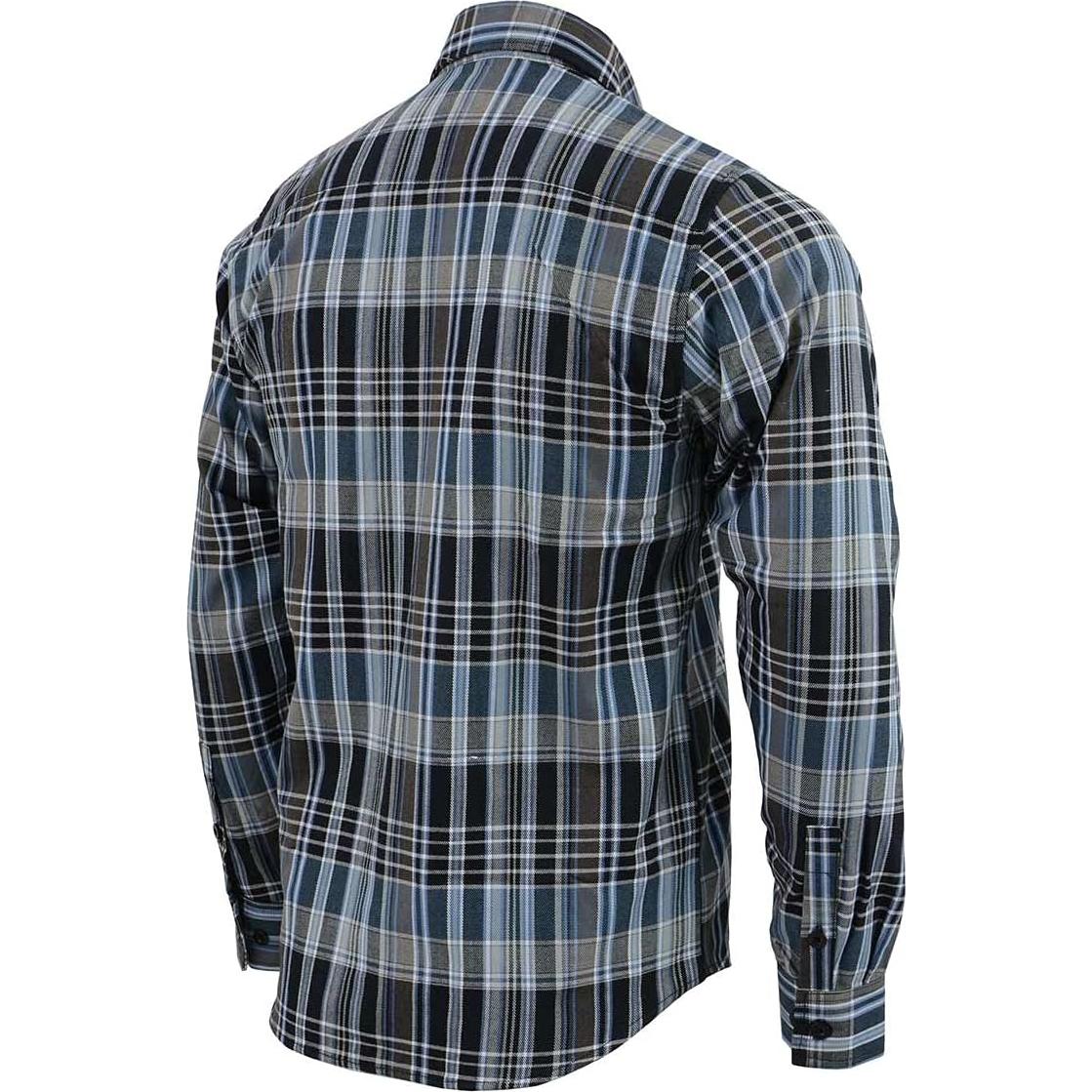 Camisa de Cuadros de Algodón Milwaukee Leather Manga Larga