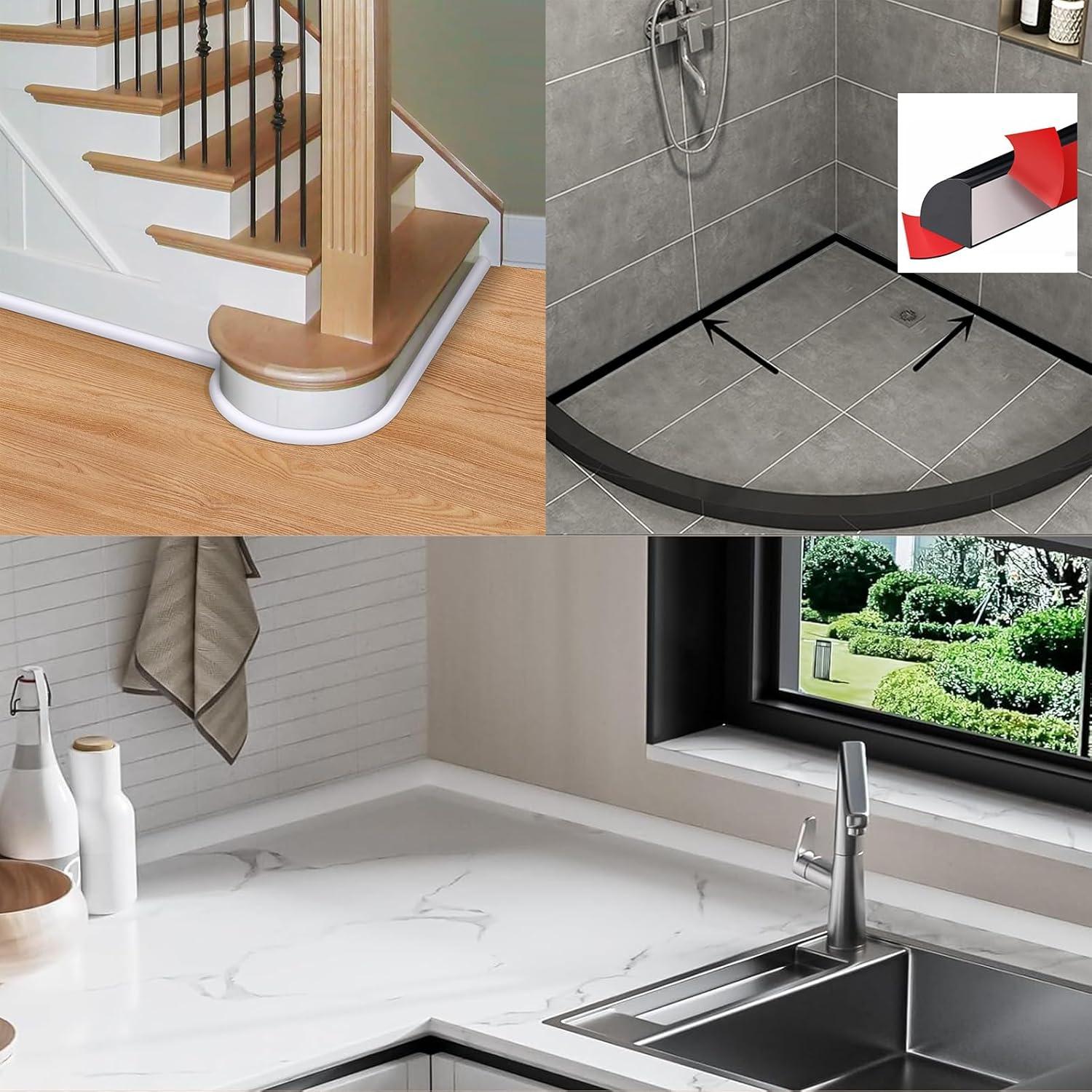 Moldura Flexible Autoadhesiva Ynotus 149.86cm Blanco